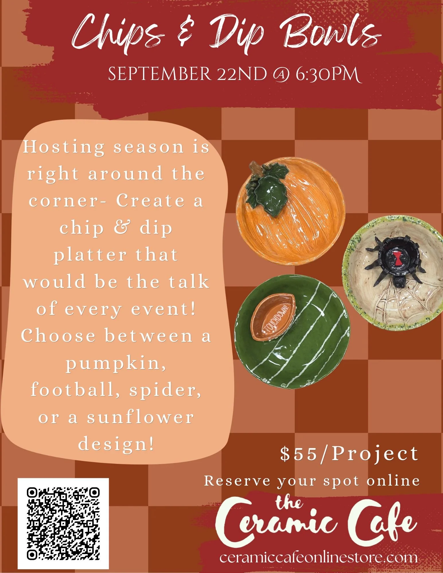 Chip and Dip Night  Sept 22nd 6:30 pm