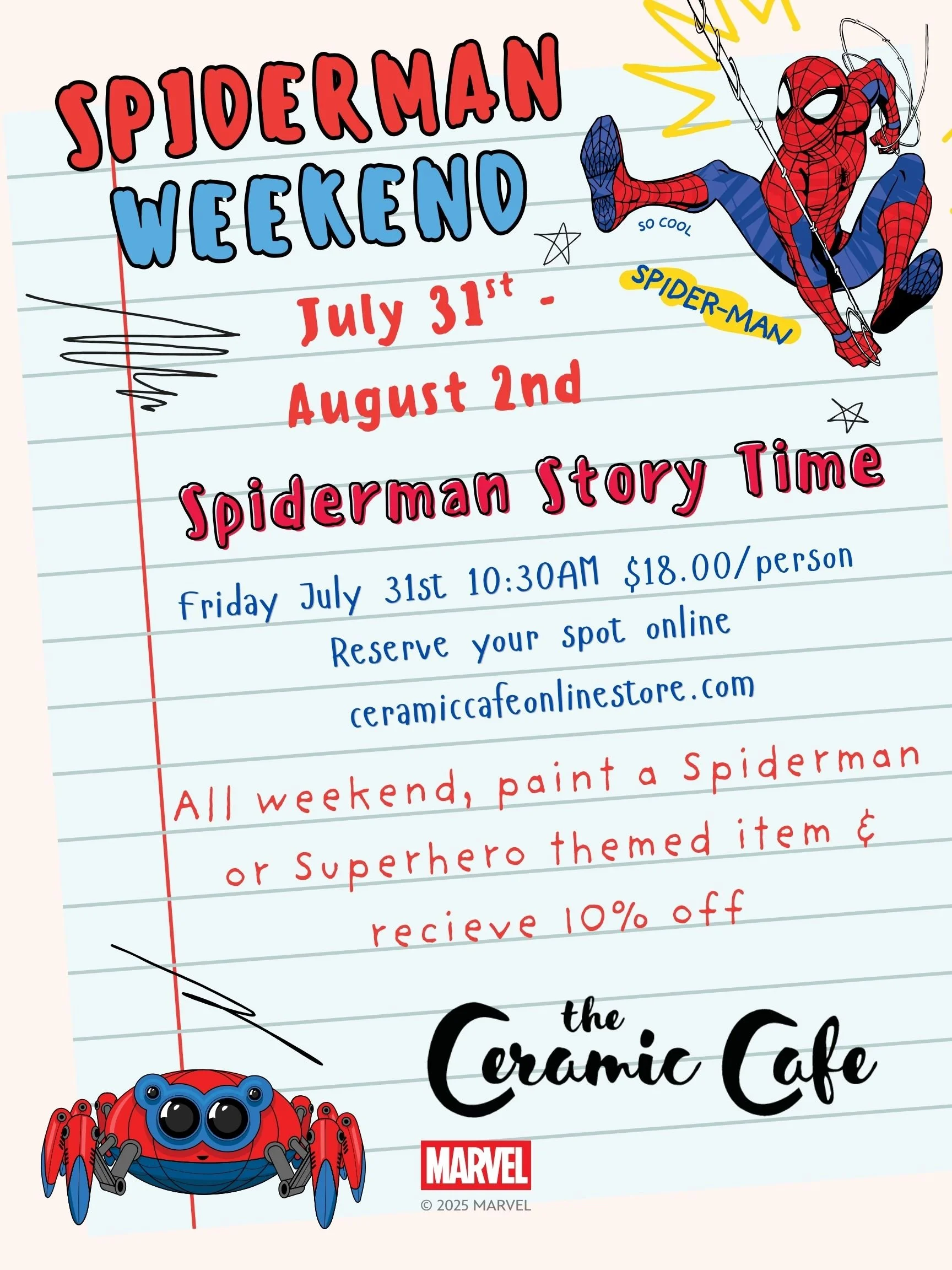 Marvel Spider-Man Cream Red Blue Disney Poster.jpg