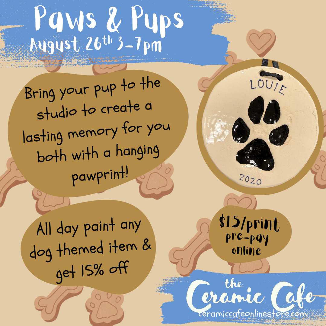 Pups and Prints! - August 26th: 3pm-7pm