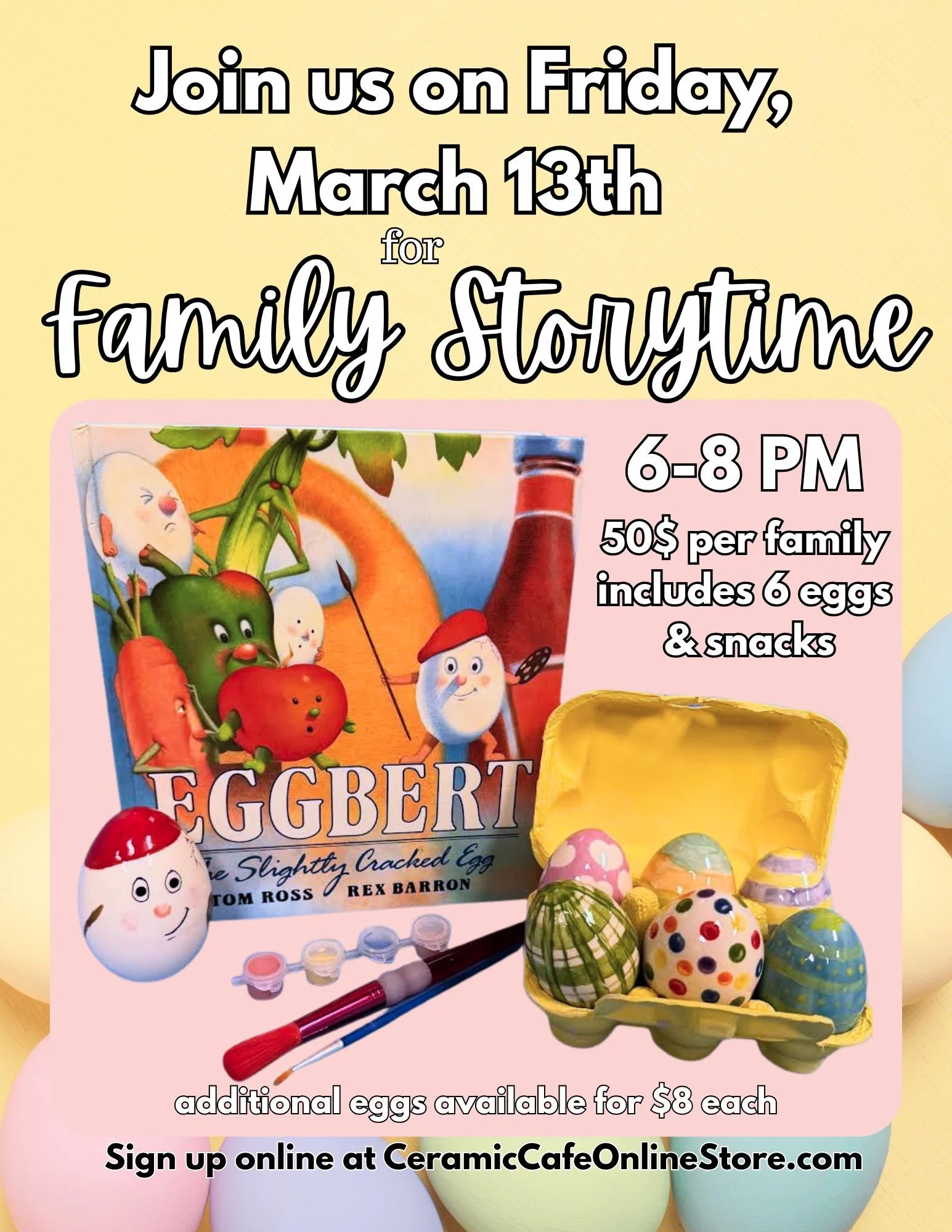 Family Storytime - March 13, 6-8pm