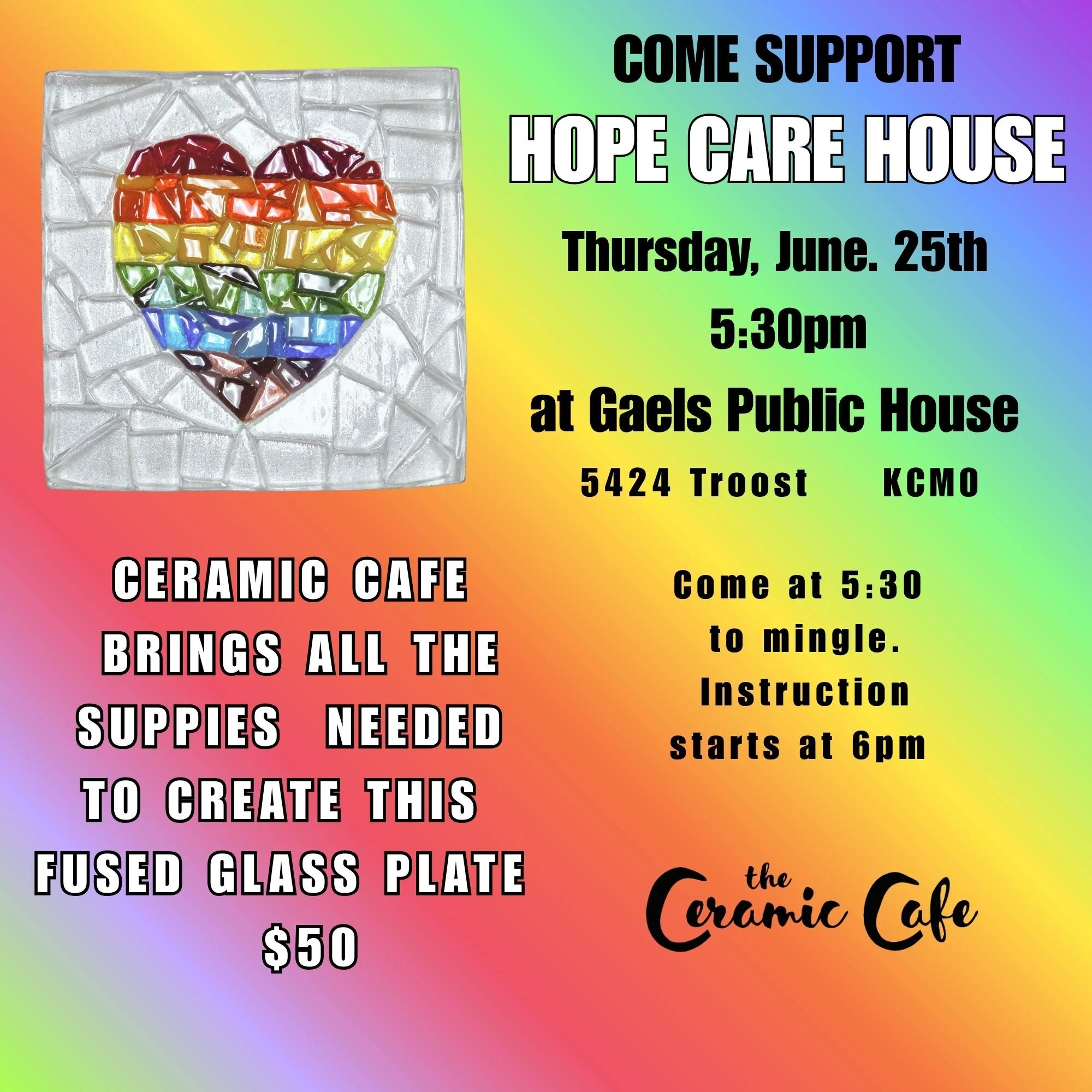 Gaels Public House Fused Glass Event