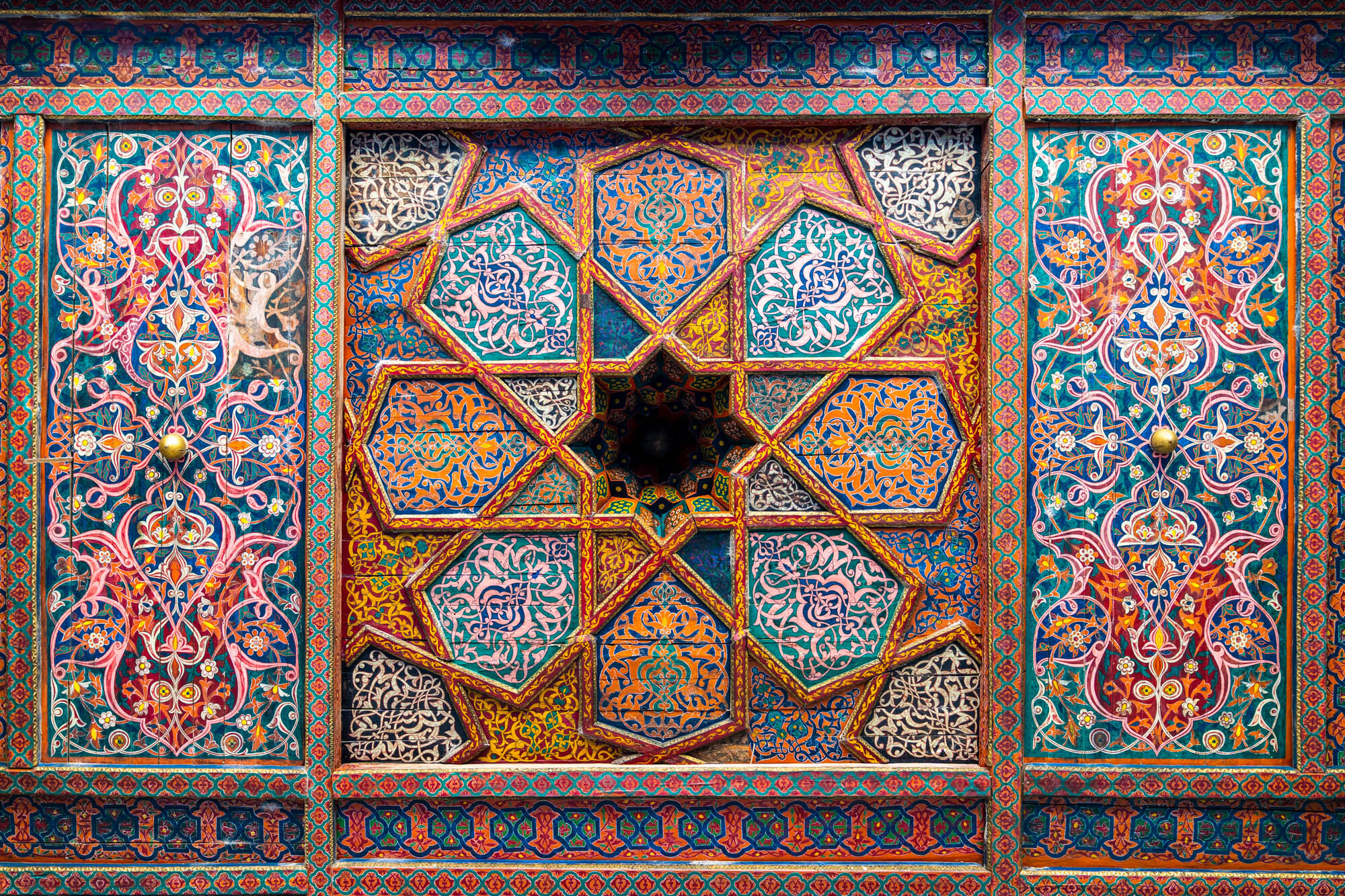  Ceiling details at the Tash Hauli  Palace, Khiva 