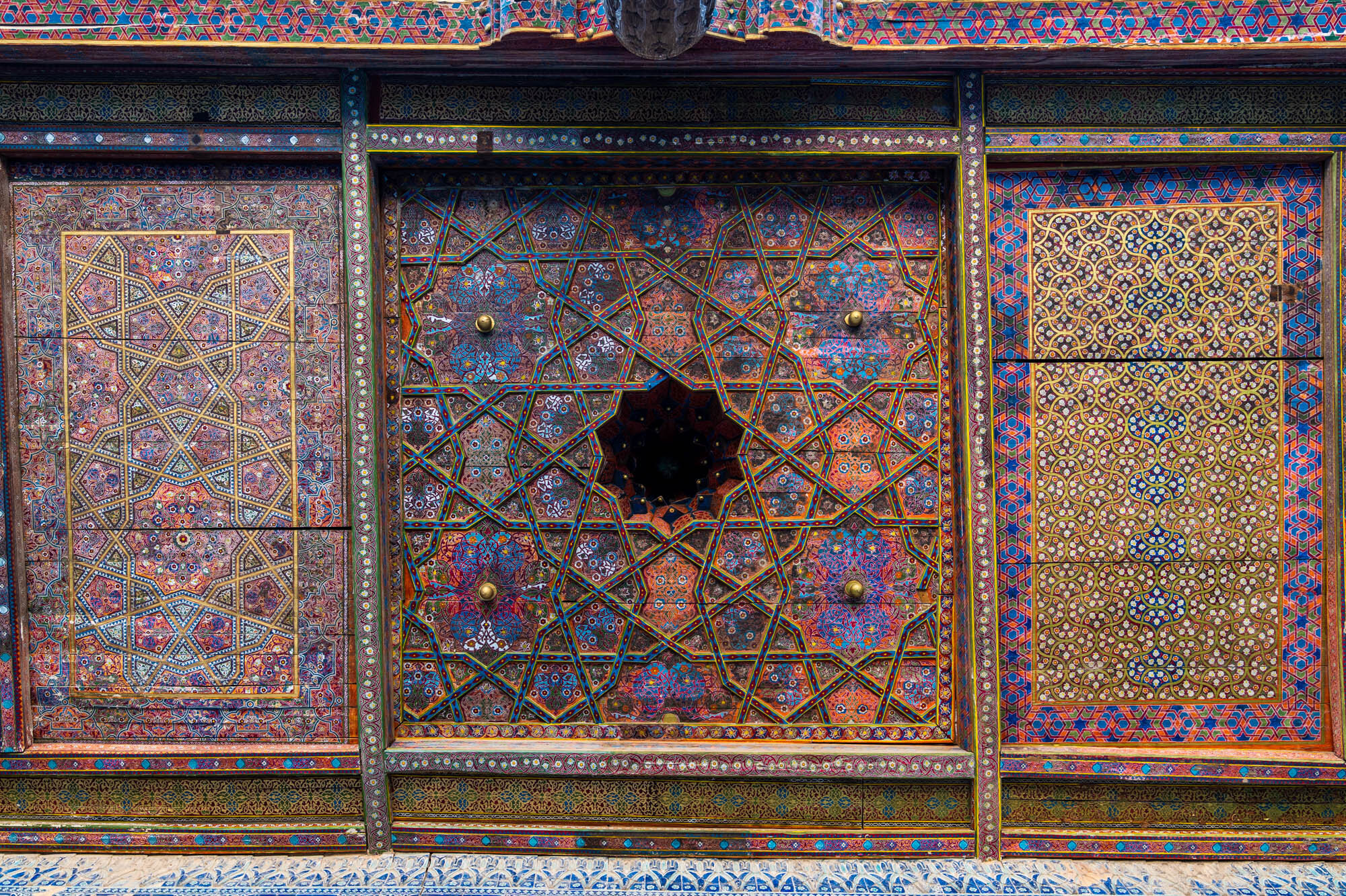  Ceiling details at the Tash Hauli  Palace, Khiva 
