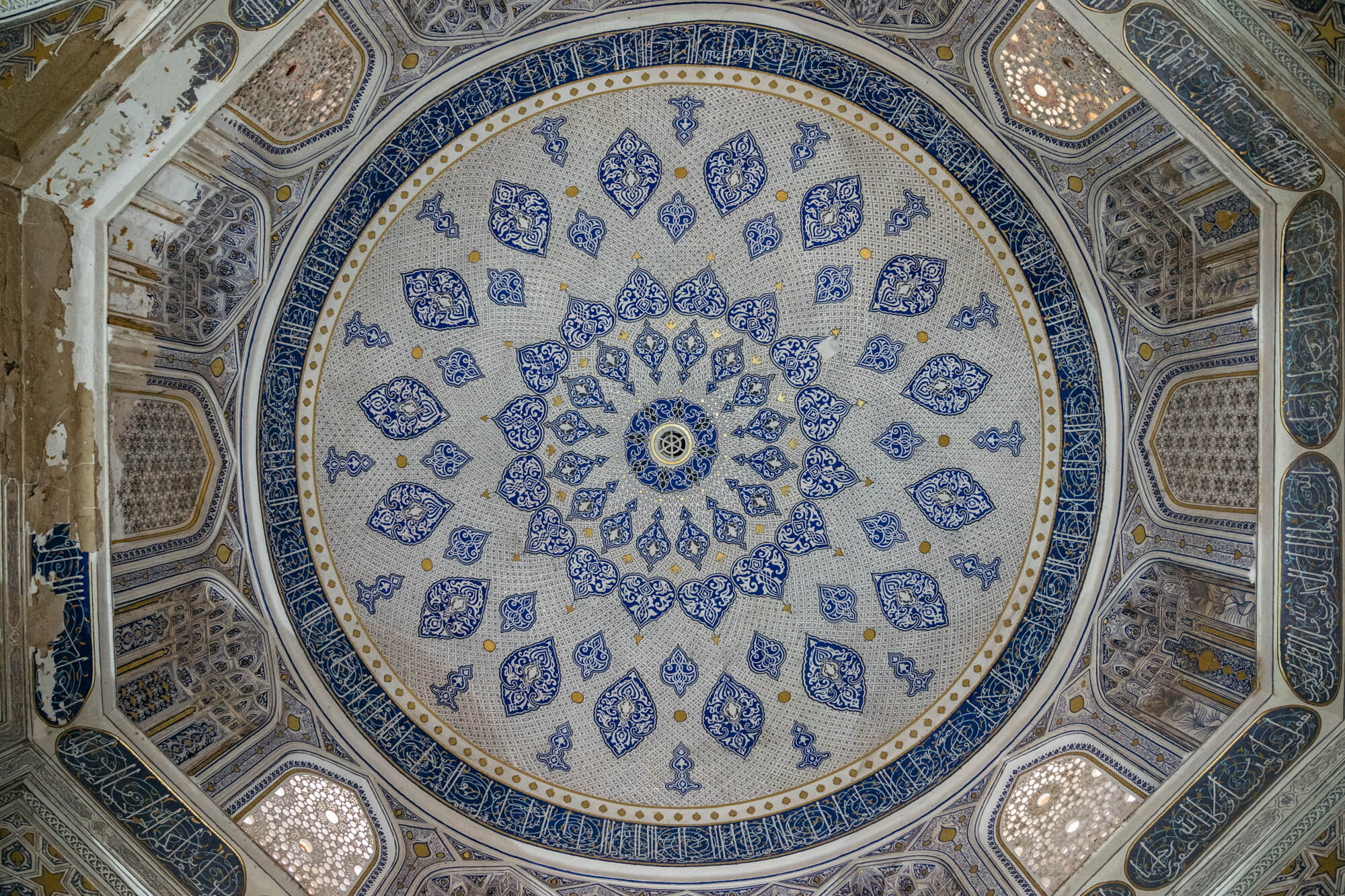  Ceiling details from the Shah-i-Zinda tomb complex, Samarkand 