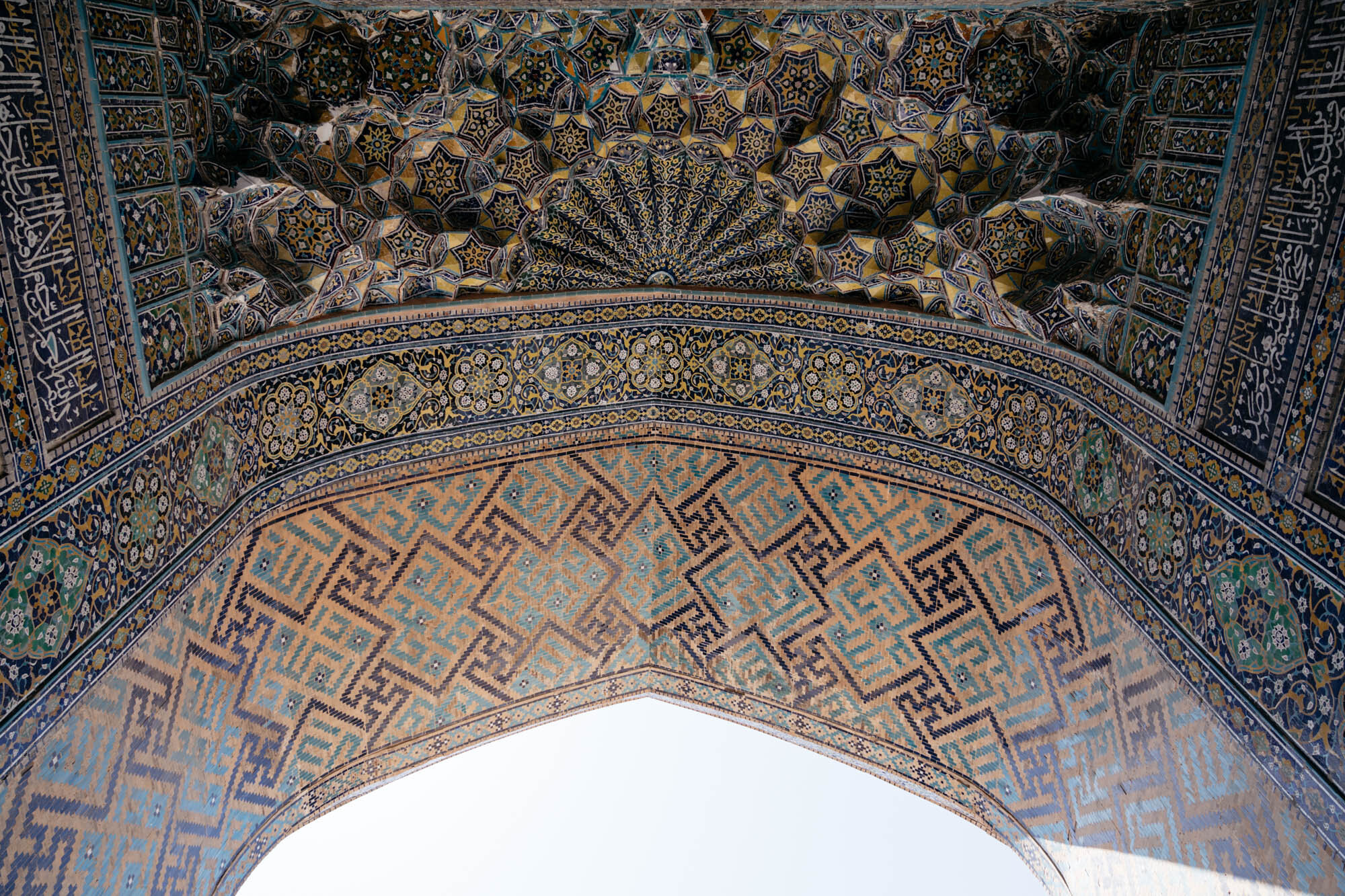  Ceiling details from the Sher-Dor Madrasah, Samarkand 