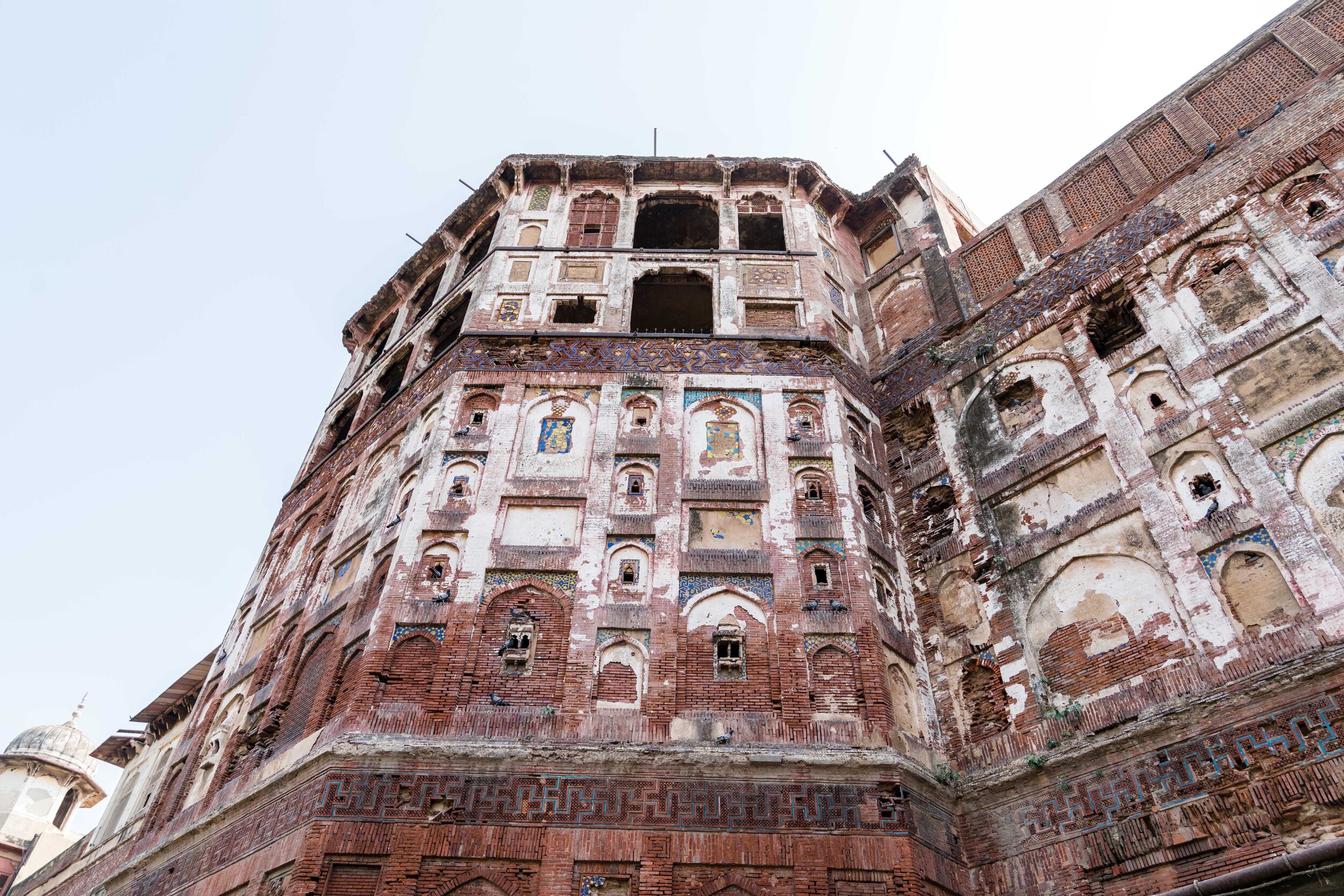 The Picture Wall inside the Lahore Fort