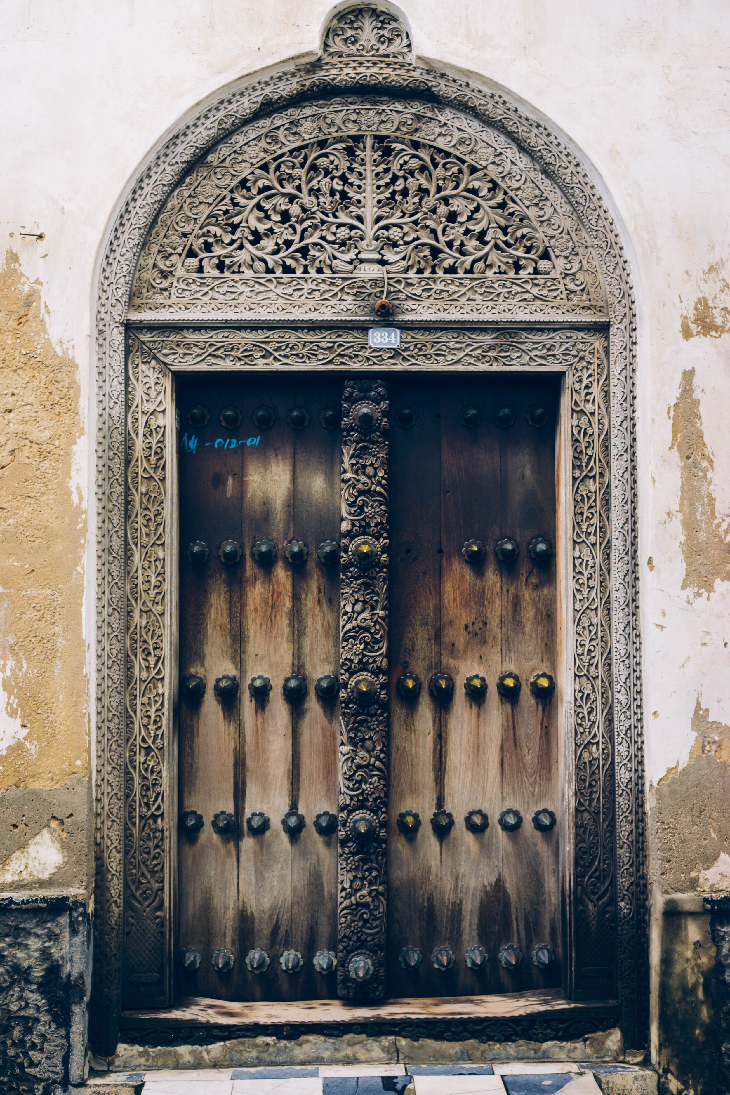 The doorways of Stone Town, Zanzibar — CHRISTOPHER WILTON-STEER