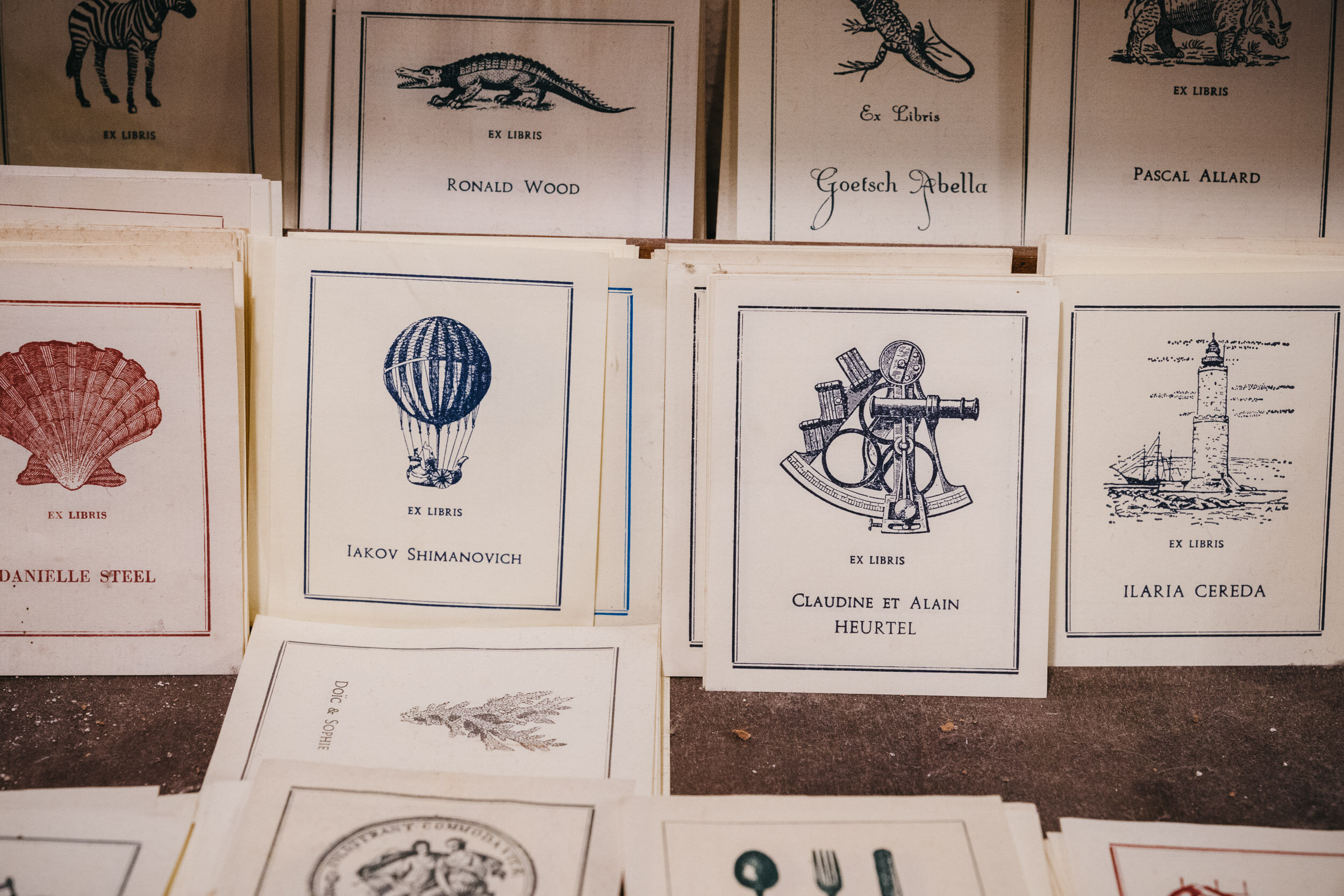  The names of some of Gianni’s clients and the designs they have used for their stationary 