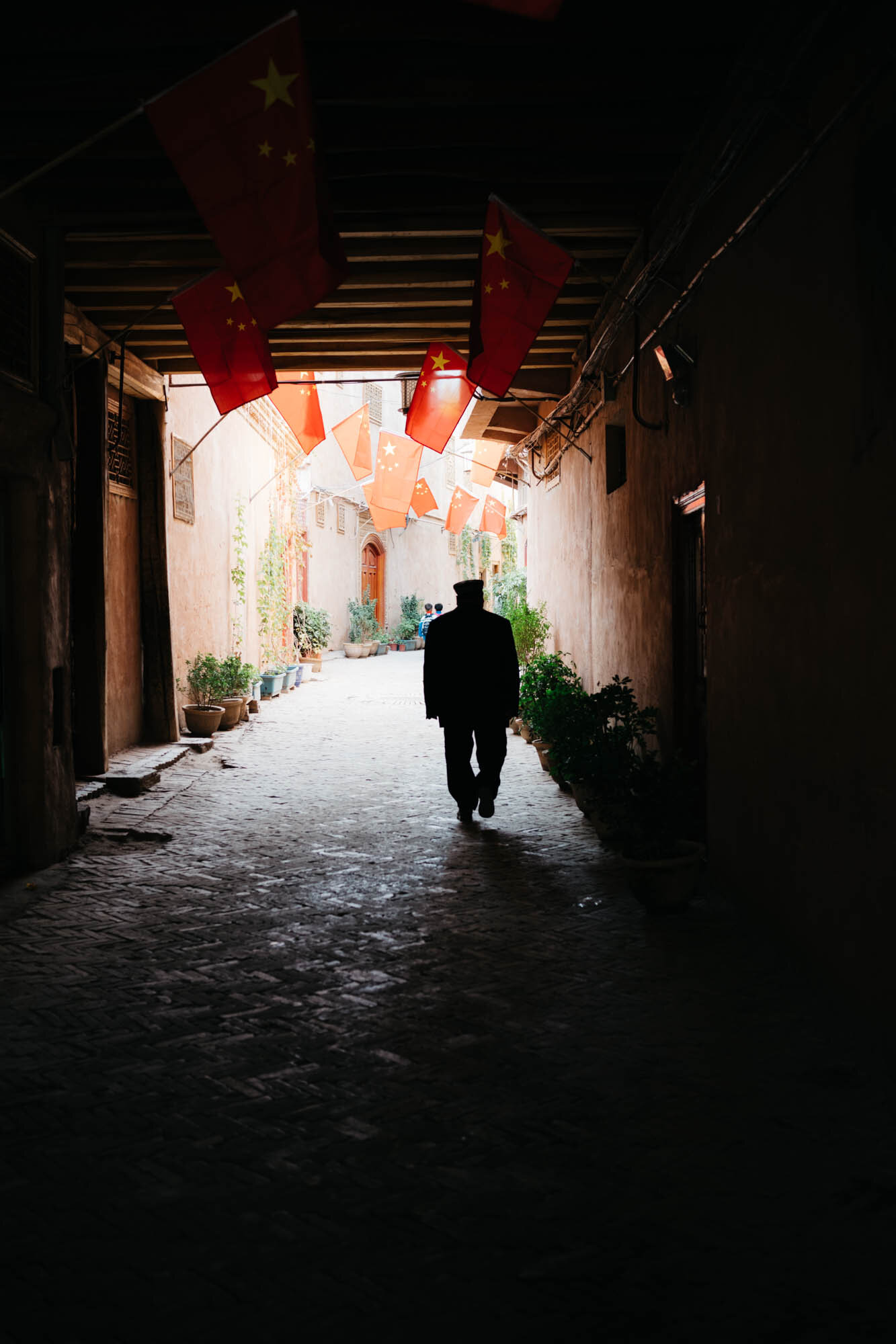  A silhouette in Kashgar’s new ‘old town’ 