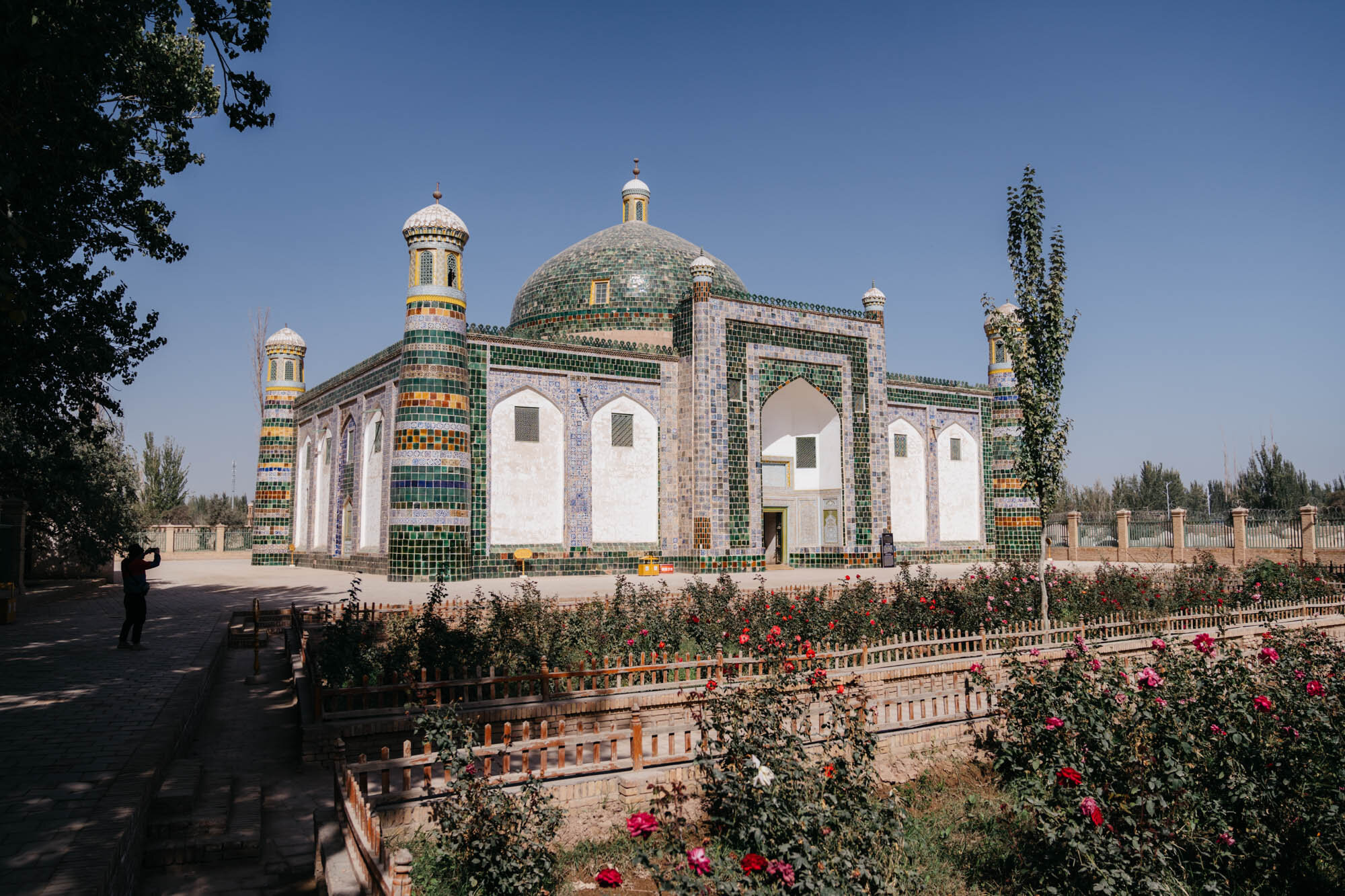  The Afāq Khoja Mausoleum. The mausoleum is one of the holiest Muslim sites in Kashgar. 