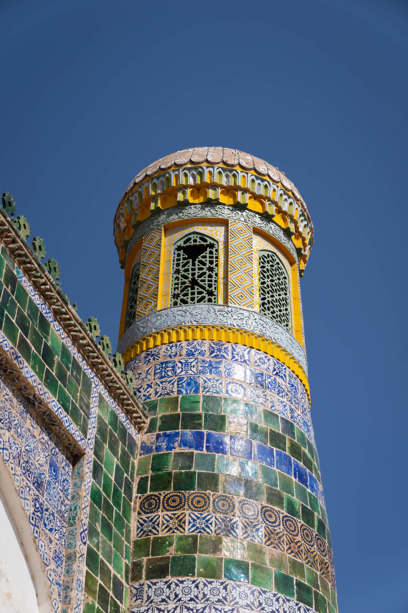  Architectural details from the Afāq Khoja Mausoleum. 