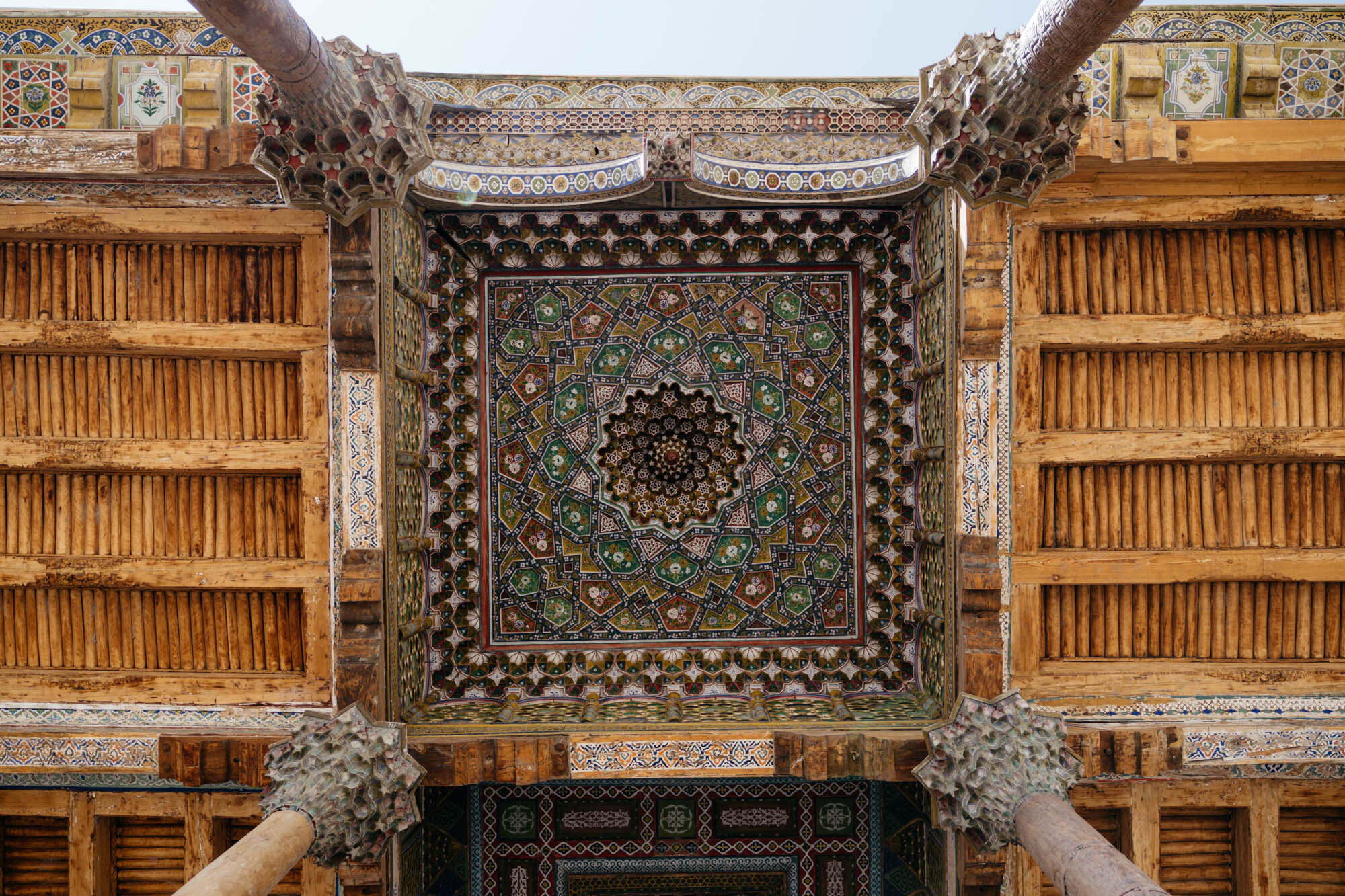  Ceiling details from the Bolo Haouz Mosque, Khiva 