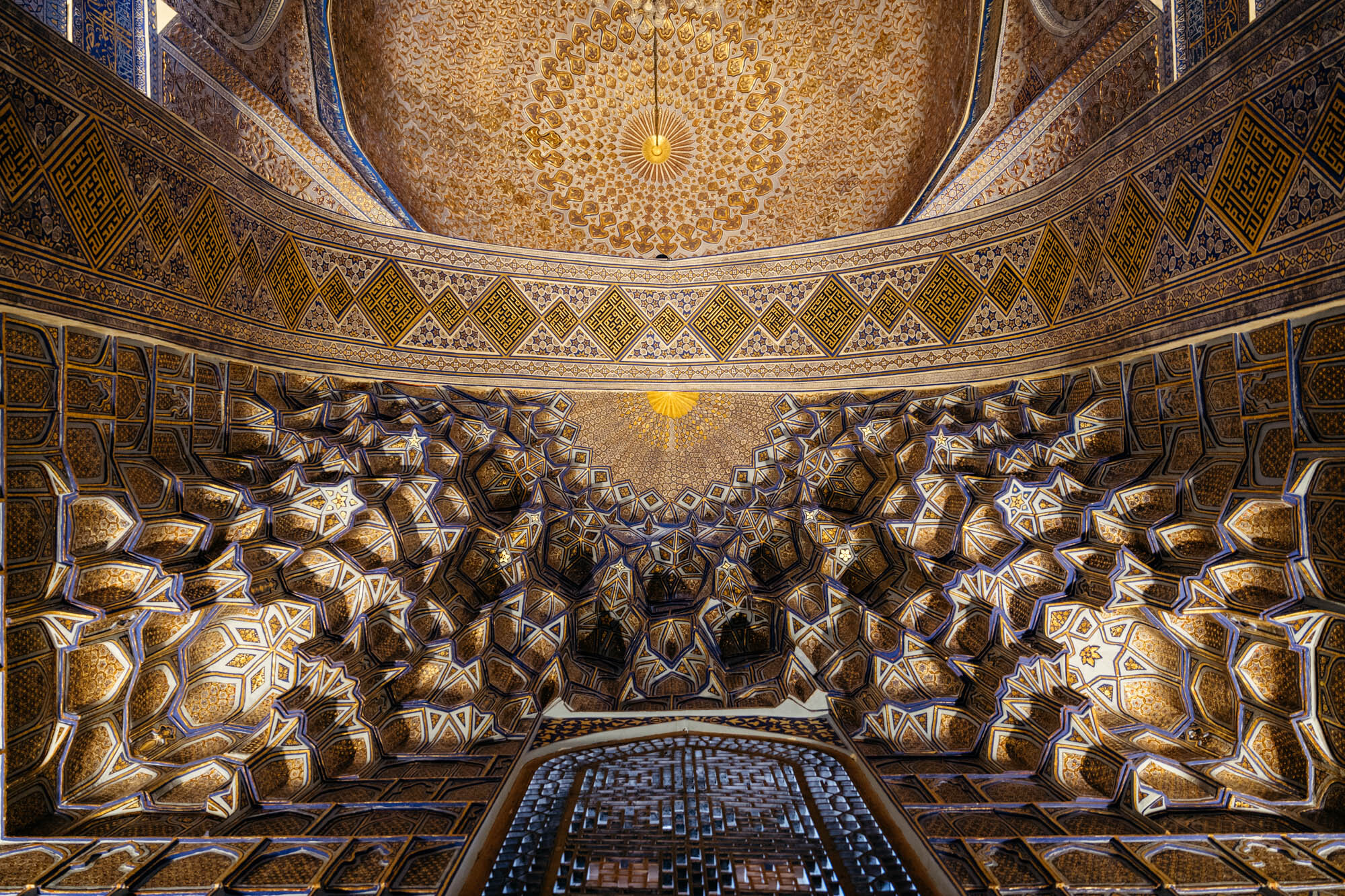  Ceiling details from the Guri Amir Mausoleum, Samarkand 