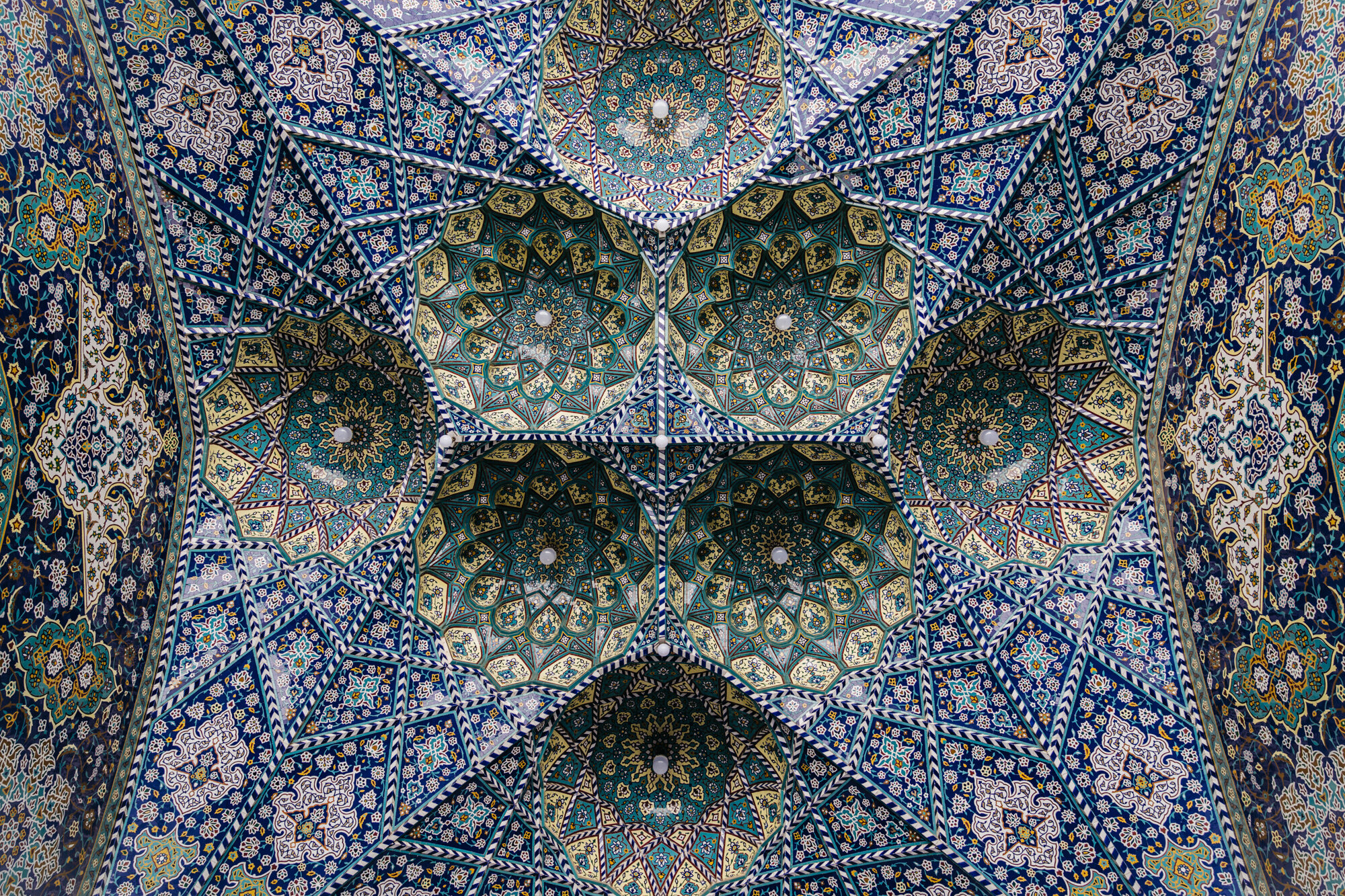  Ceiling details from the Shrine of Fatima Masumeh, Qom 
