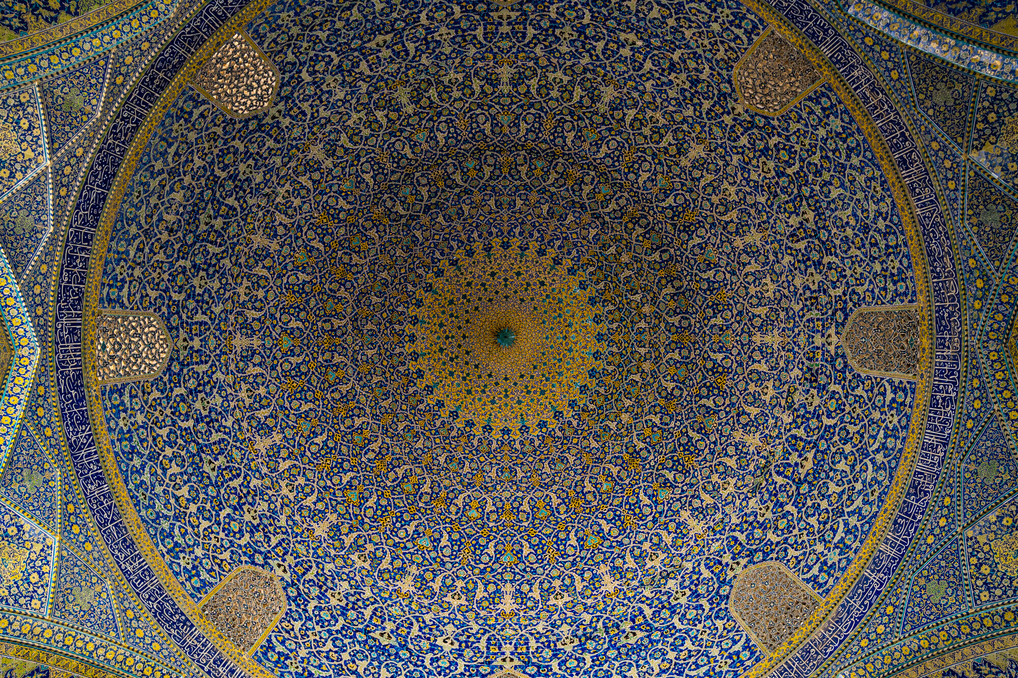  Ceiling details from the Shah Mosque, Isfahan 