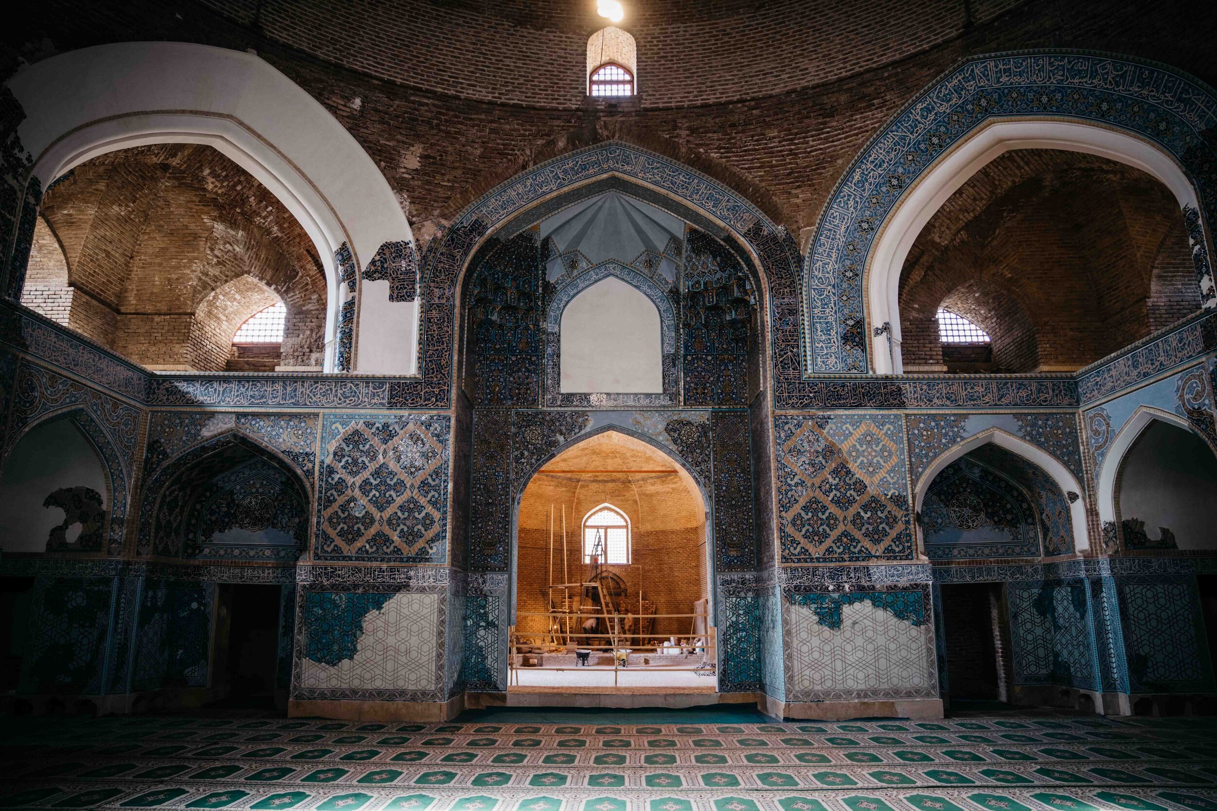  Interior of the Blue Mosque, Tabriz 