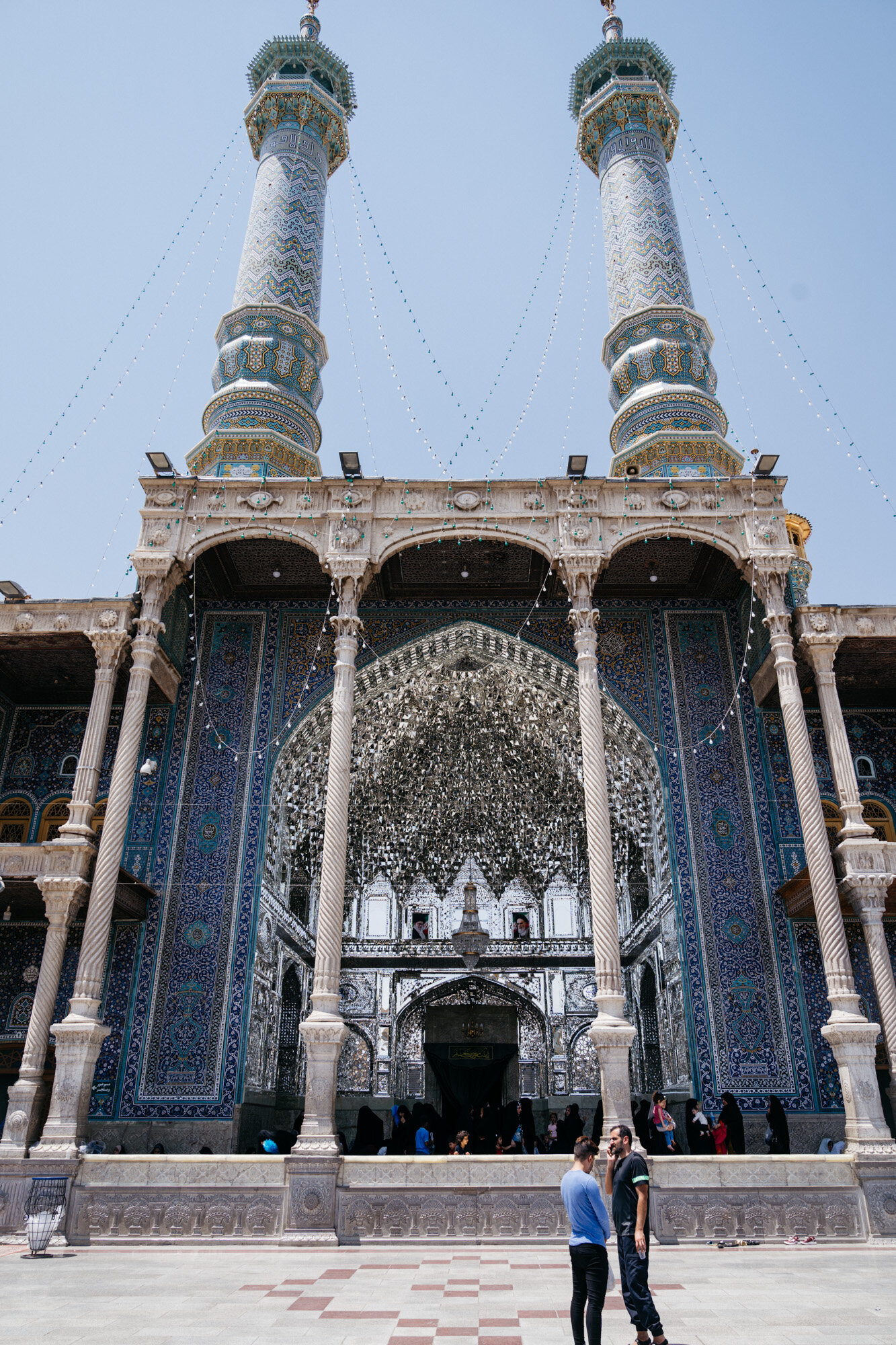  Ceiling details from the Shrine of Fatima Masumeh, Qom 