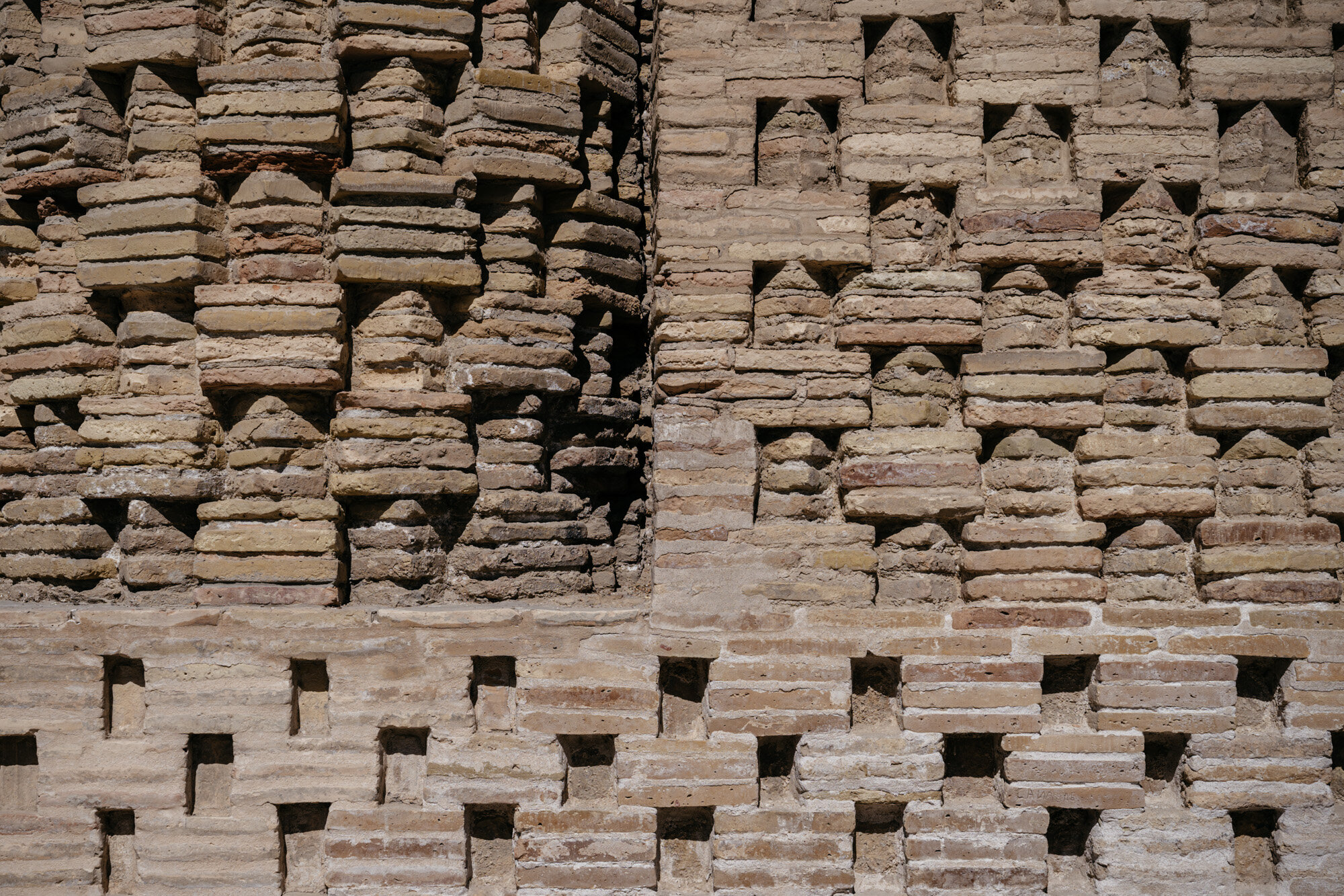  Some of the mausoleum’s iconic brickwork 