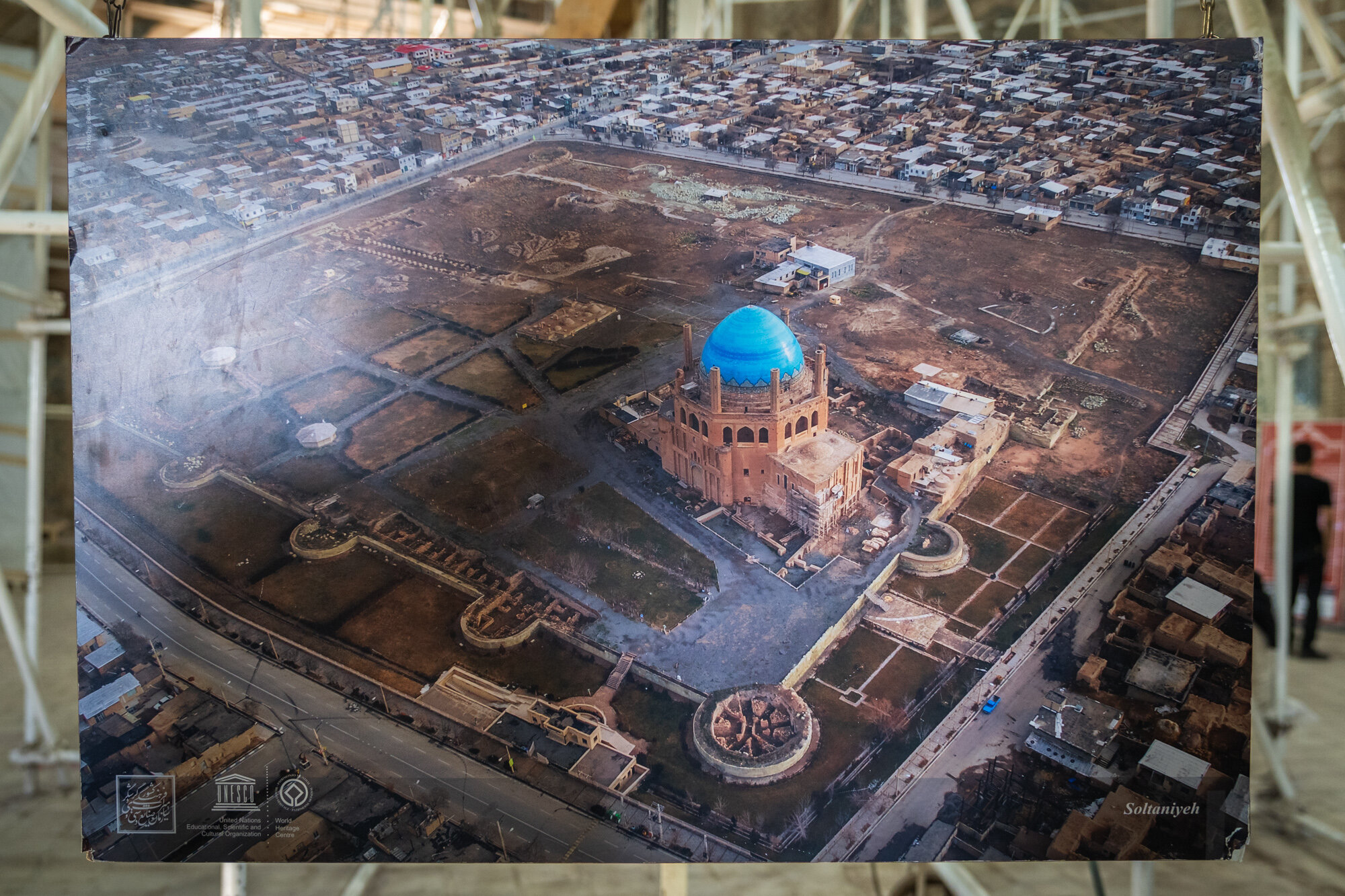  A bird’s eye view. I wish I could have taken this shot with my own drone but I didn’t think it was sensible to take one into Iran so this photo of a photo will have to suffice. 