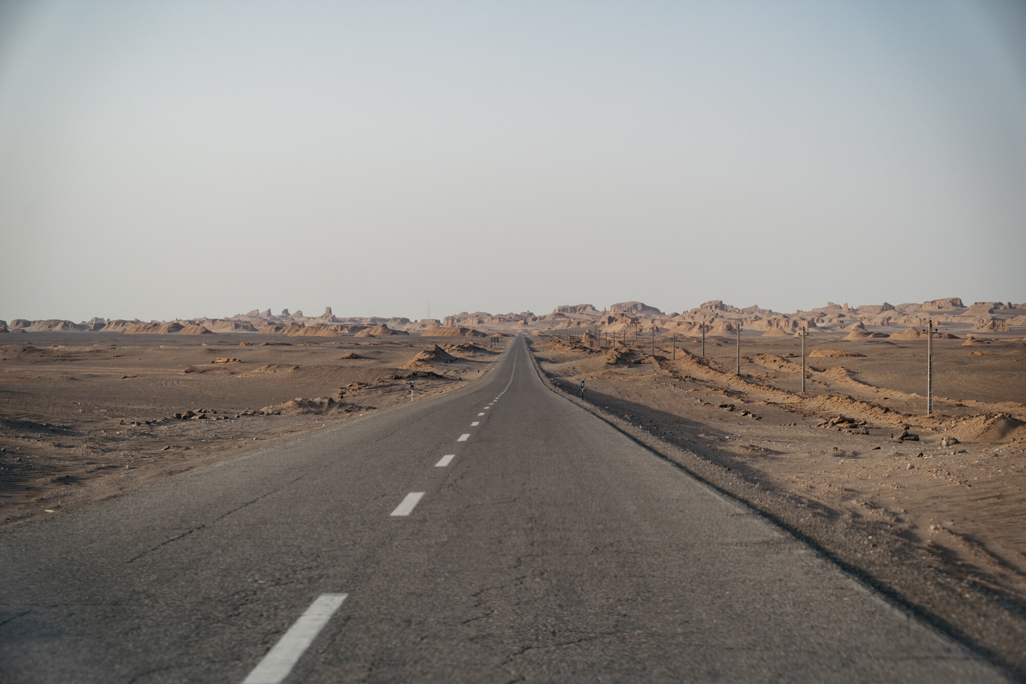  The road we took into the desert 