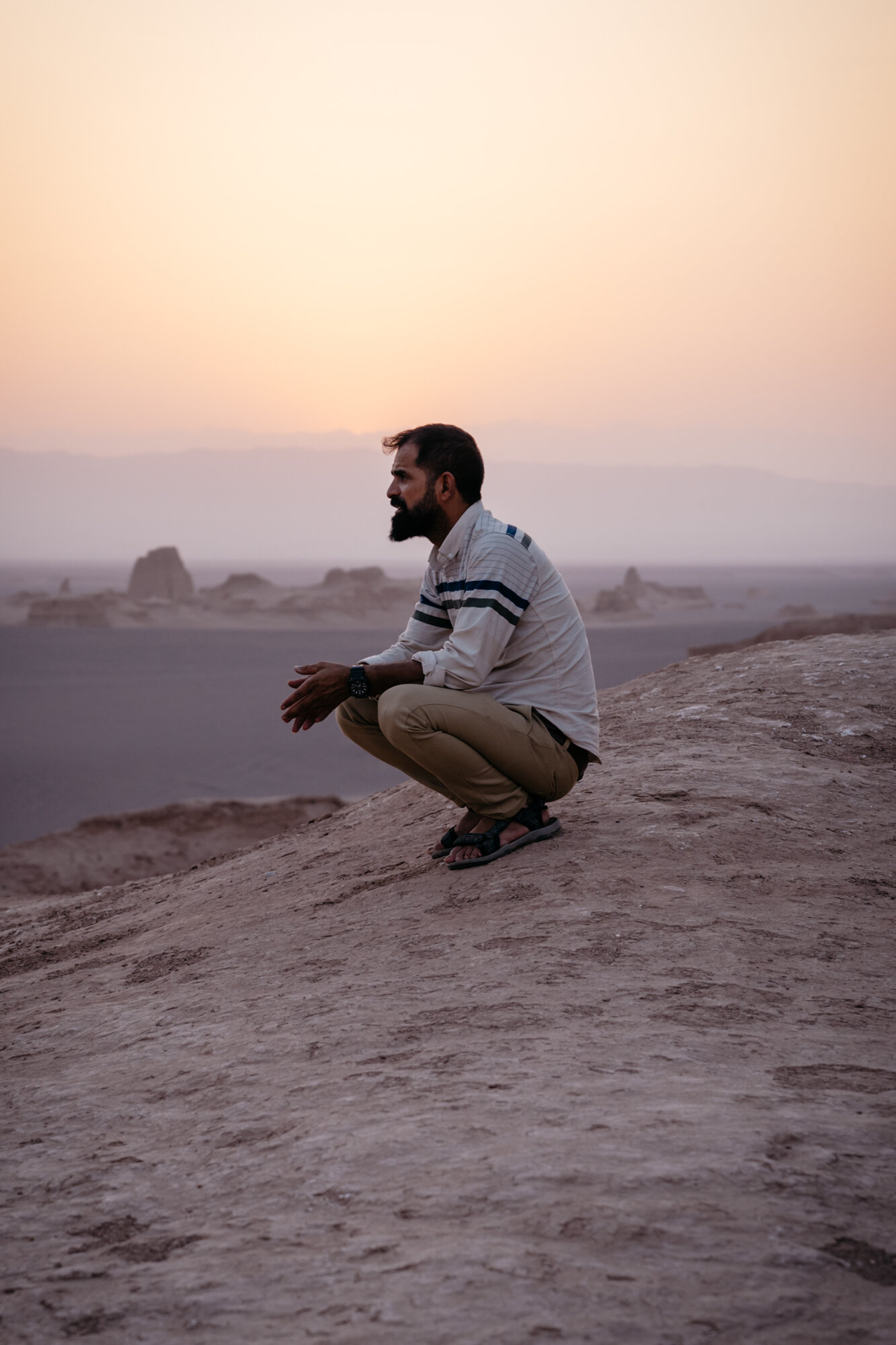  This was my guide who lives in the Lut desert and who told me he could never leave it 