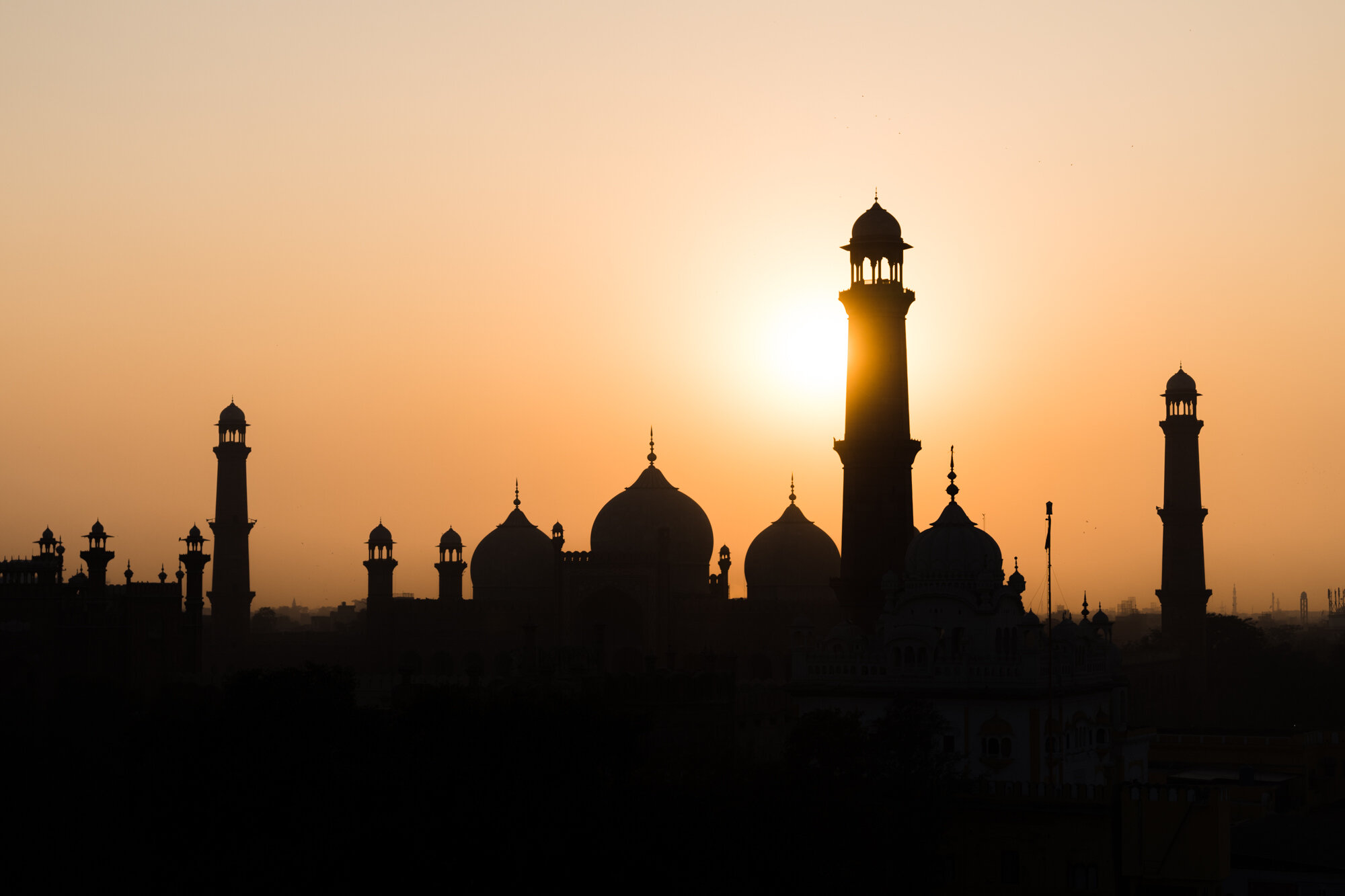  Sunset over the Badshahi mosque.  Shez Raja, a jazz musician got in touch with me to ask if he could use this photo on the front cover of his album, I can’t wait to see it! 