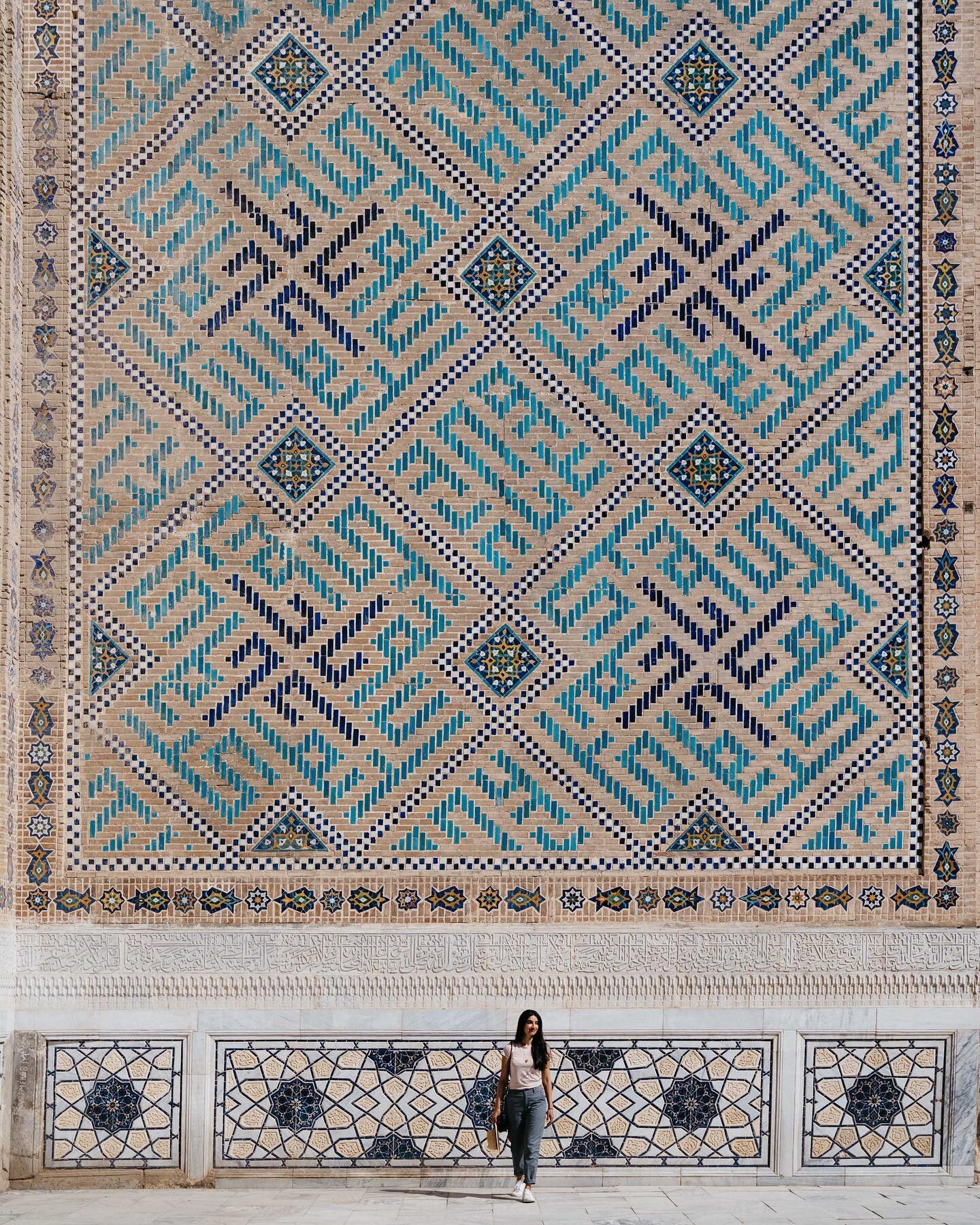 Inside one of the iwan&rsquo;s at the Bibi Khanym Mosque in Samarkand, Uzbekistan. This photo features in my new exhibition &lsquo;The Silk Road: A Living History&rsquo; in London&rsquo;s King&rsquo;s Cross. Presented by @akf_uk. 

Link in my bio for