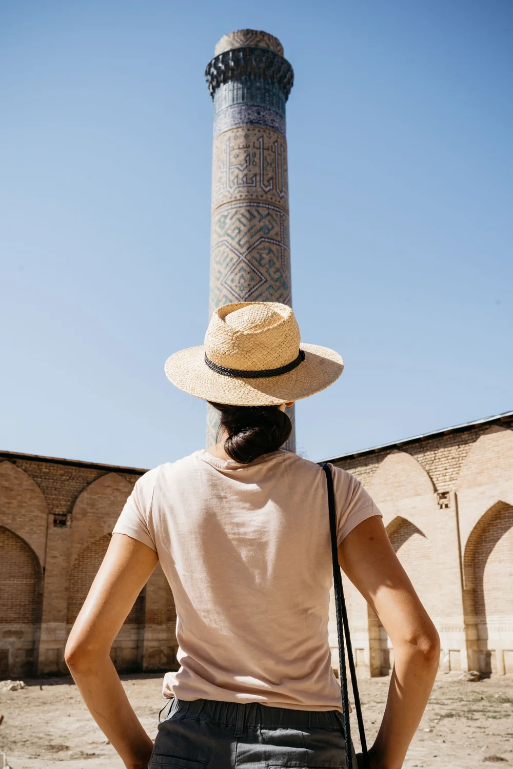  One of the four minarets that sit on each  corner of the complex 