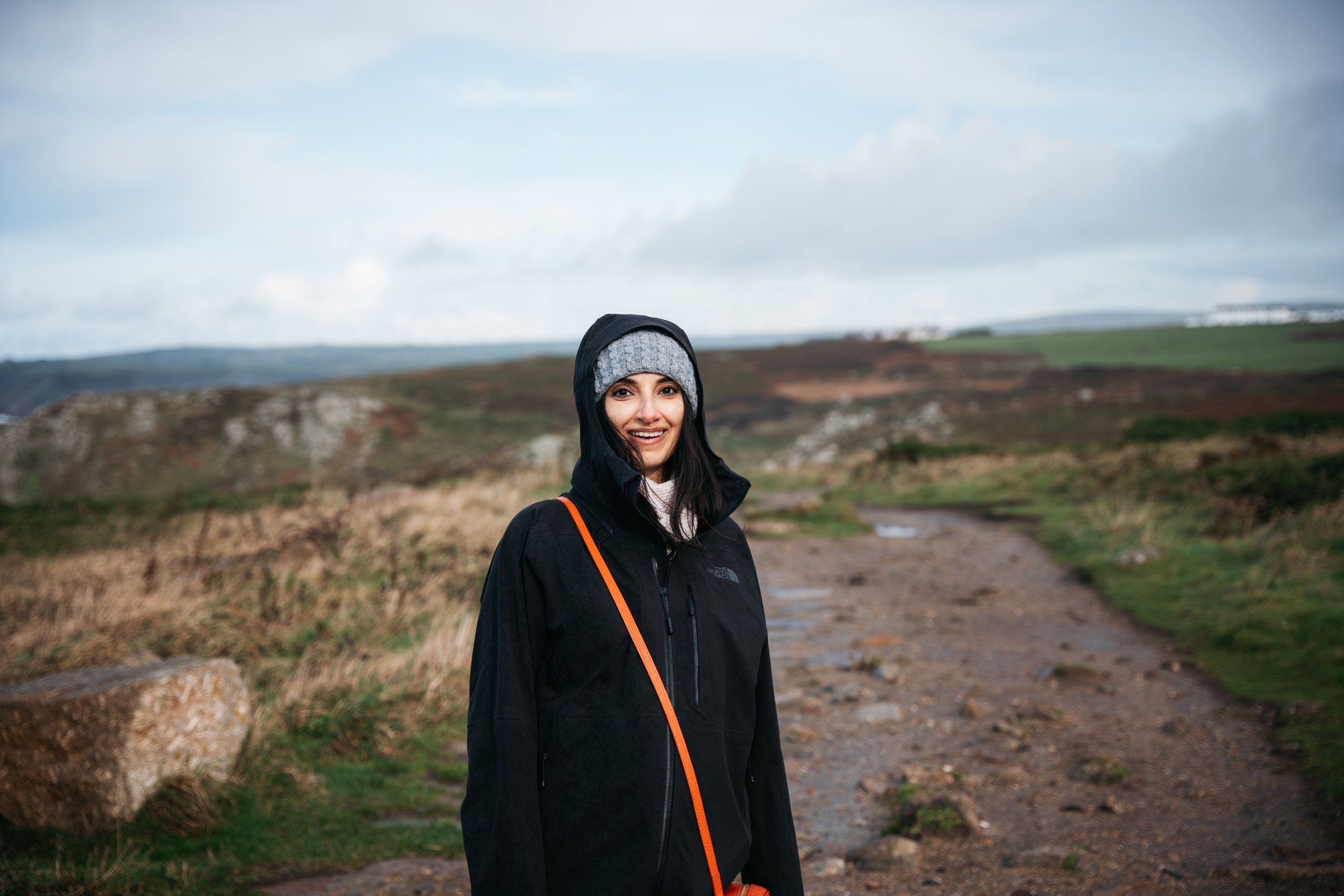  Aleyha - about 7 months pregnant with our son Jasper - on the path from Land’s End to Sennen Cove 