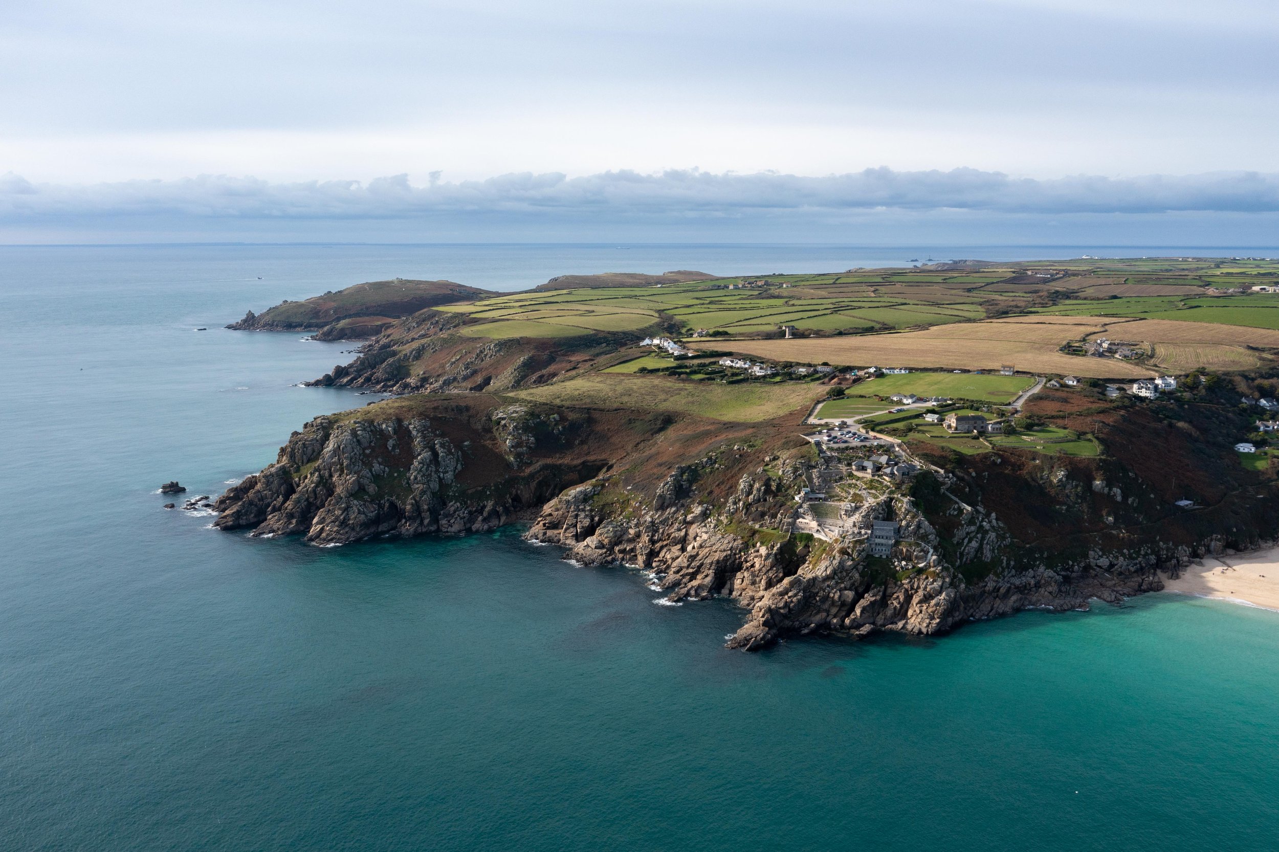  Built into the granite cliff face is the open-air Minack Theatre, surely one of the most dramatic arts spaces in the world. 