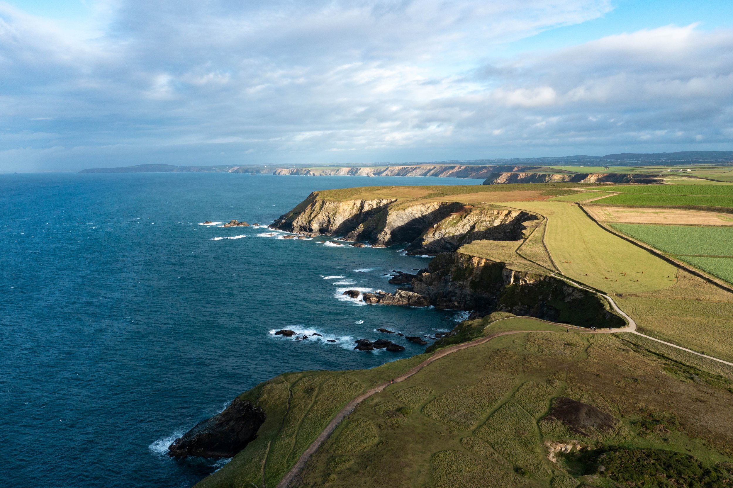  Some of the rugged coast, Mutton Cove is the the right 