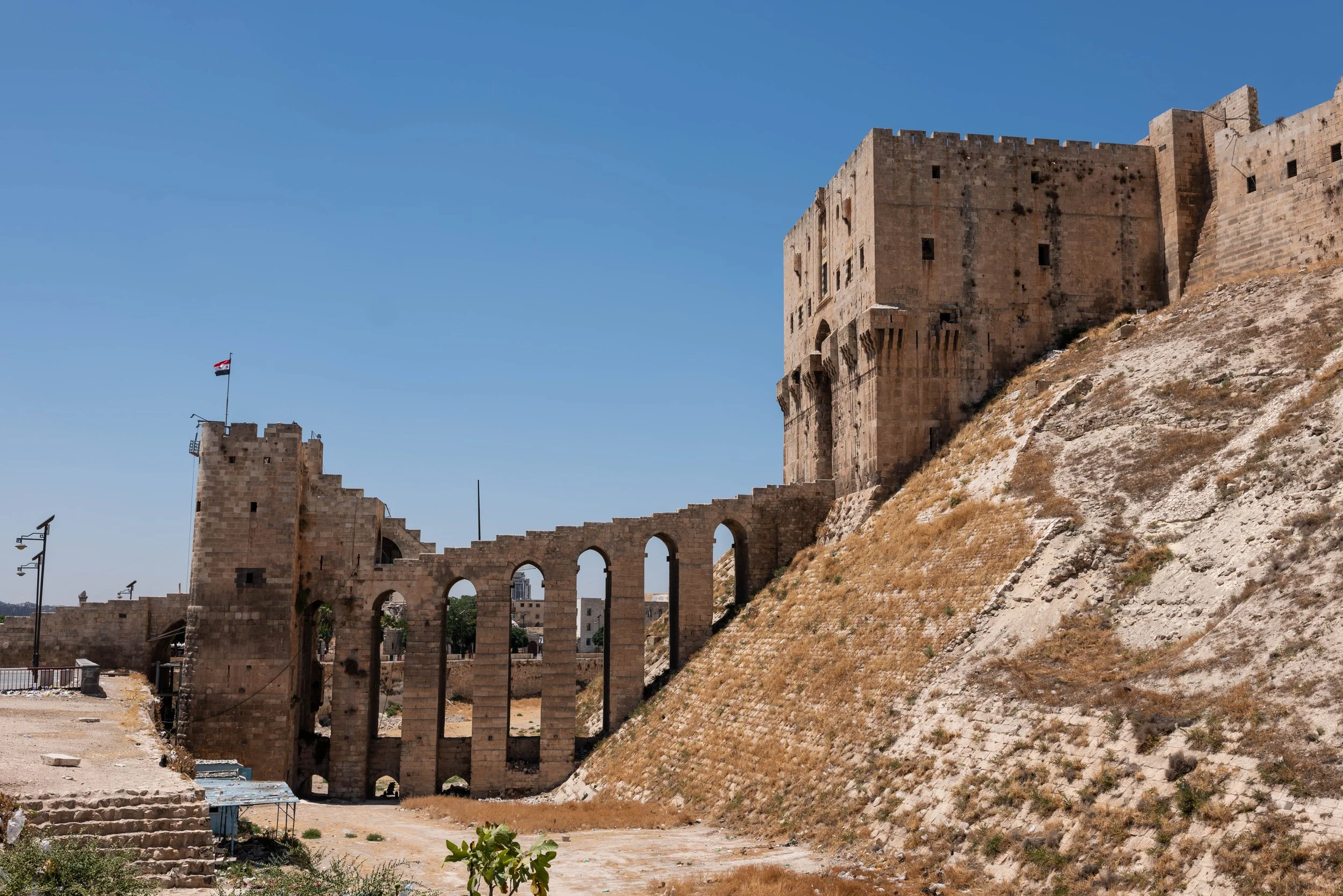  The monumental entrance to the Citadel as seen from the side. 