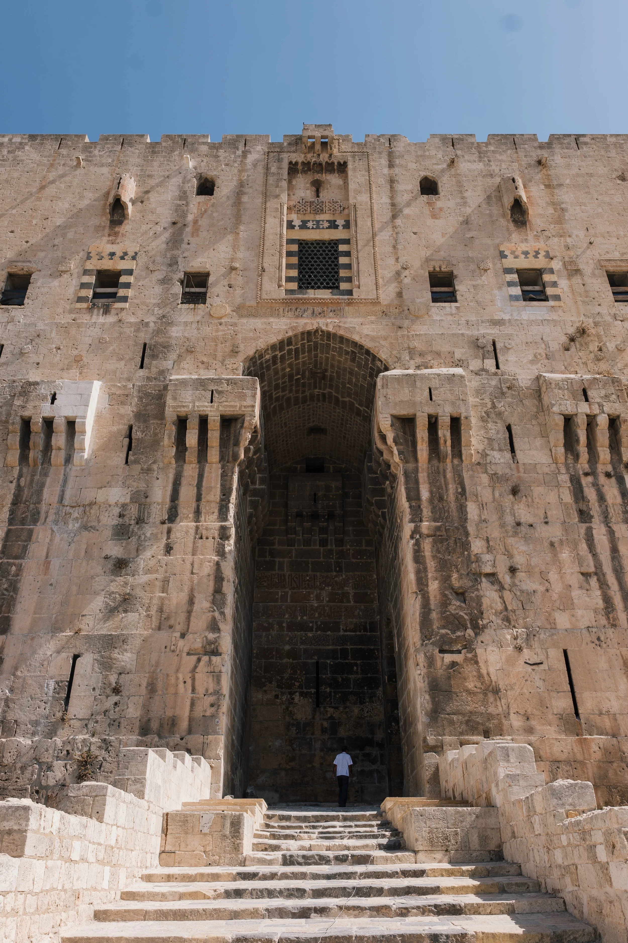  The scale of the main entrance is truly monumental. 
