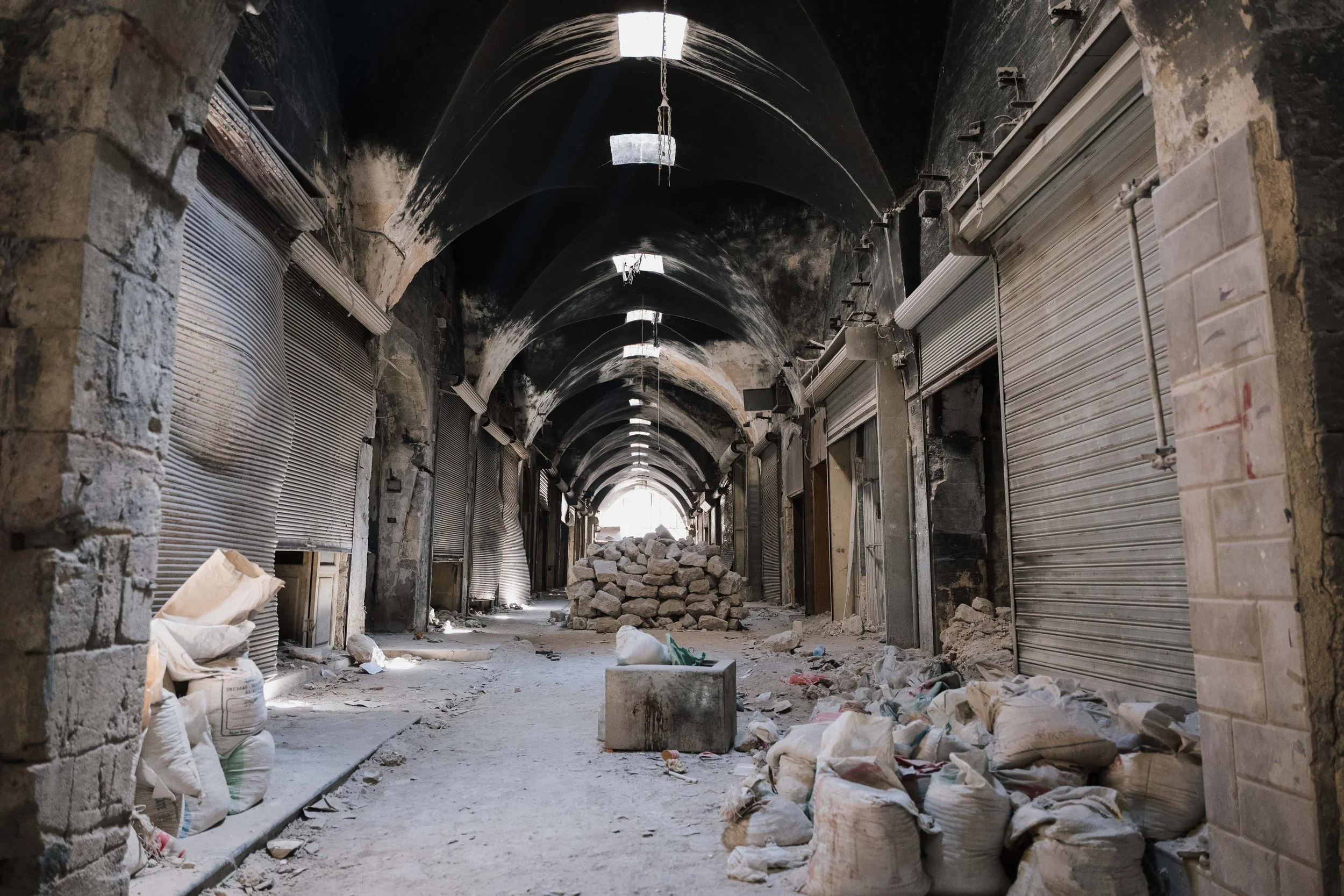  Destruction to the souk caused by war and the 2023 earthquake 