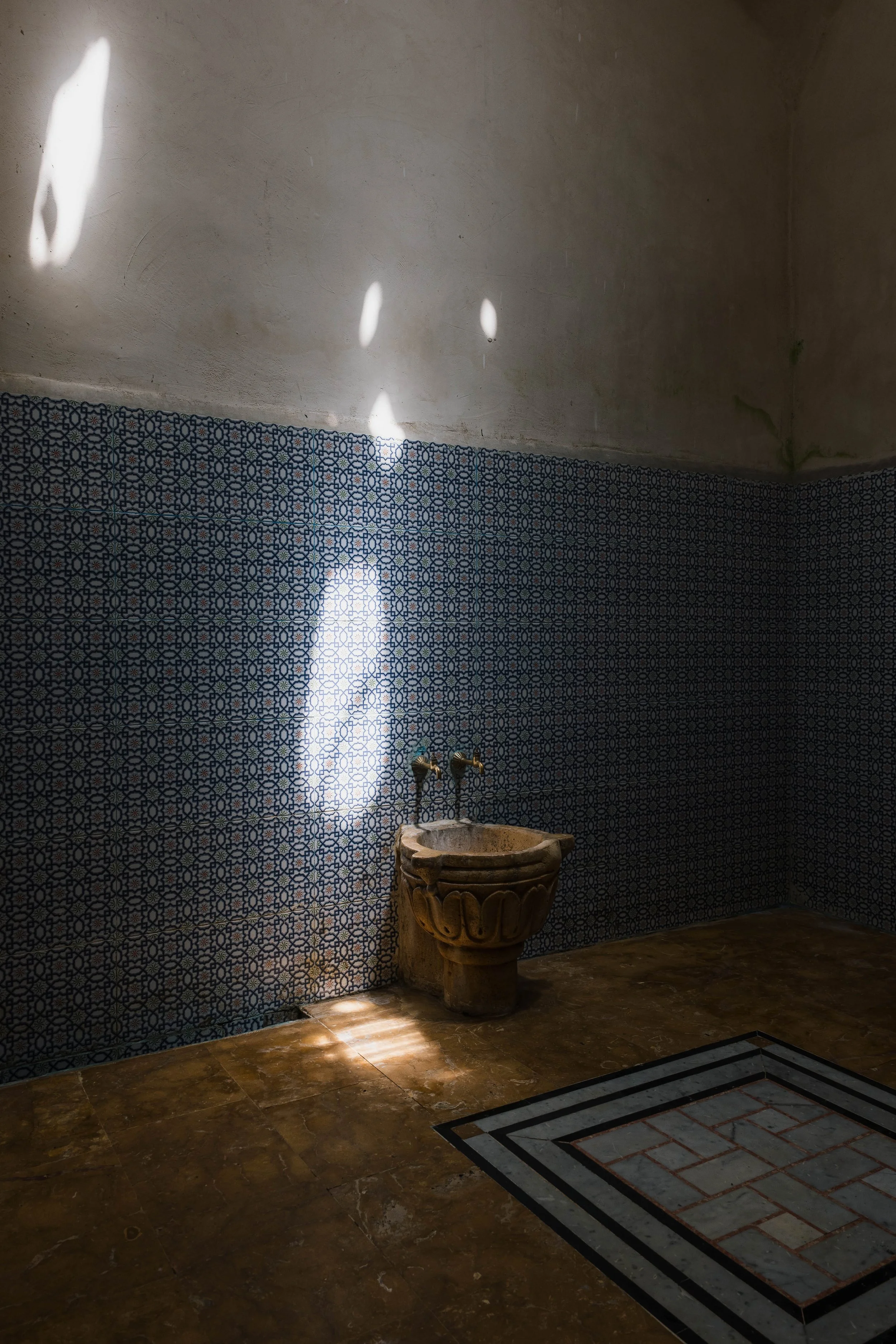  Some of the basis are made from repurposed column capitals 