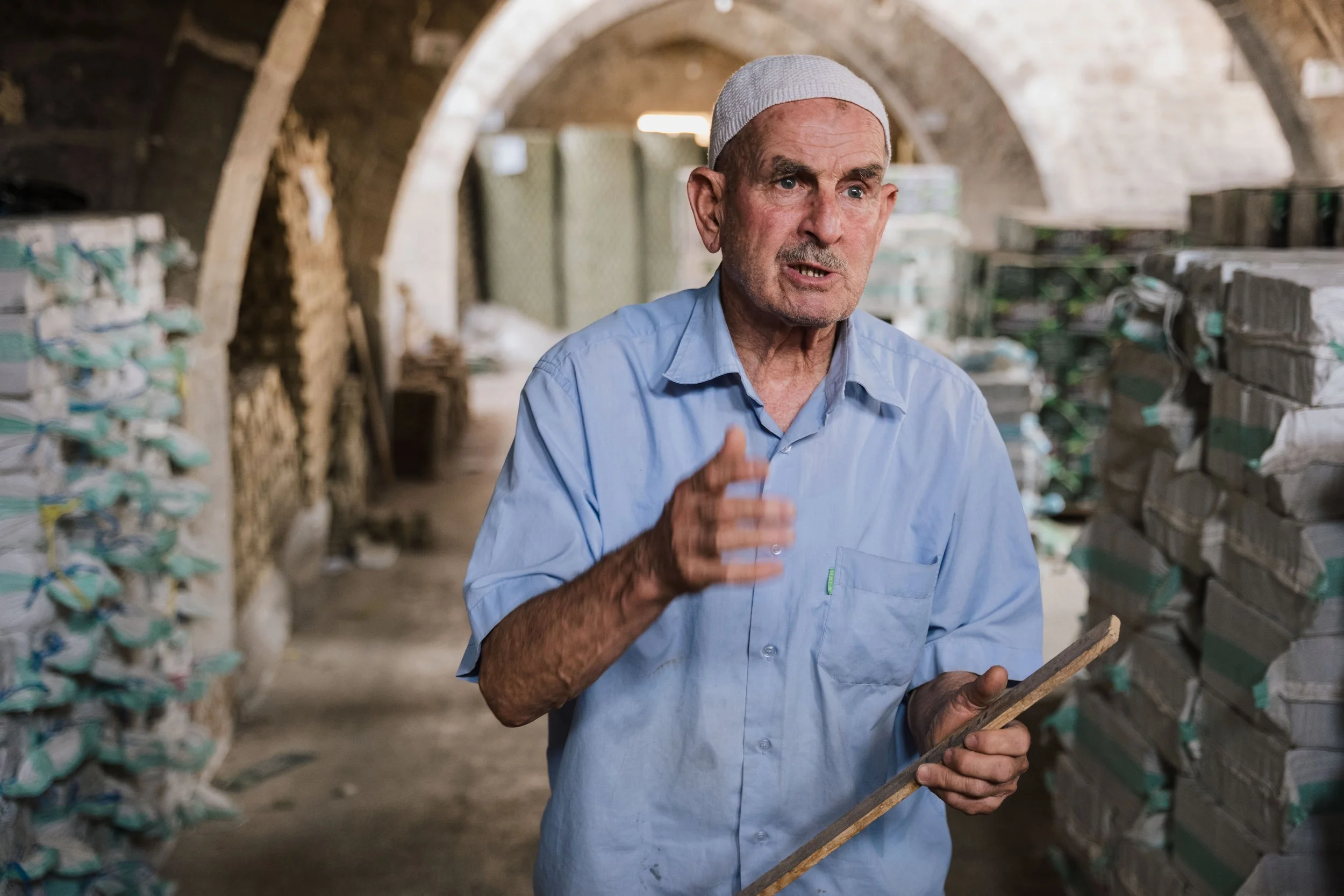 “In our culture, after a long week of work, everyone should buy a new bar of soap and clean themselves properly,” Abdullah Qudemati, Manager of Jebeli Soap 