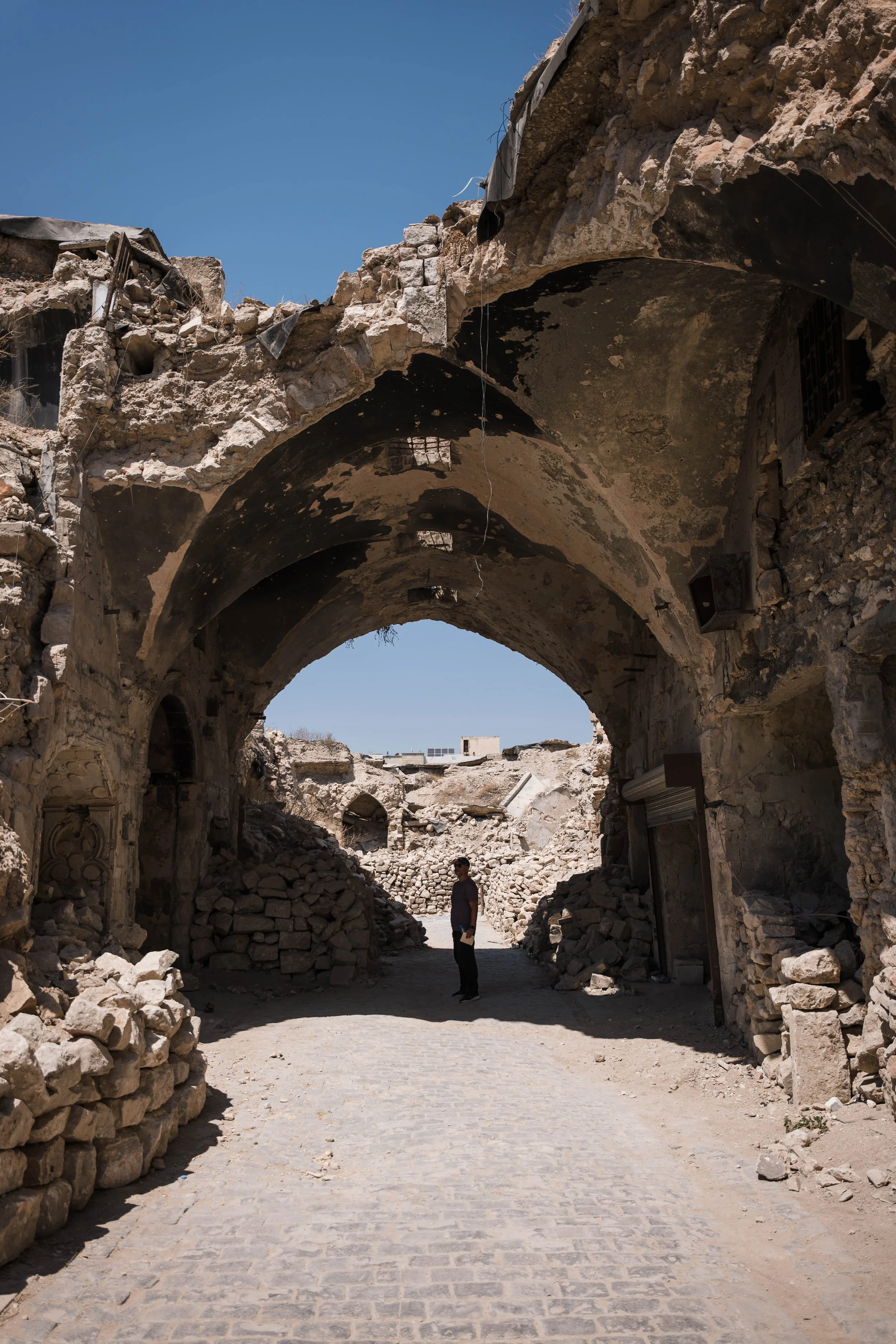  During the war, bombs were dropped by the government on resistance fighters hiding in the souk destroying large parts of it  