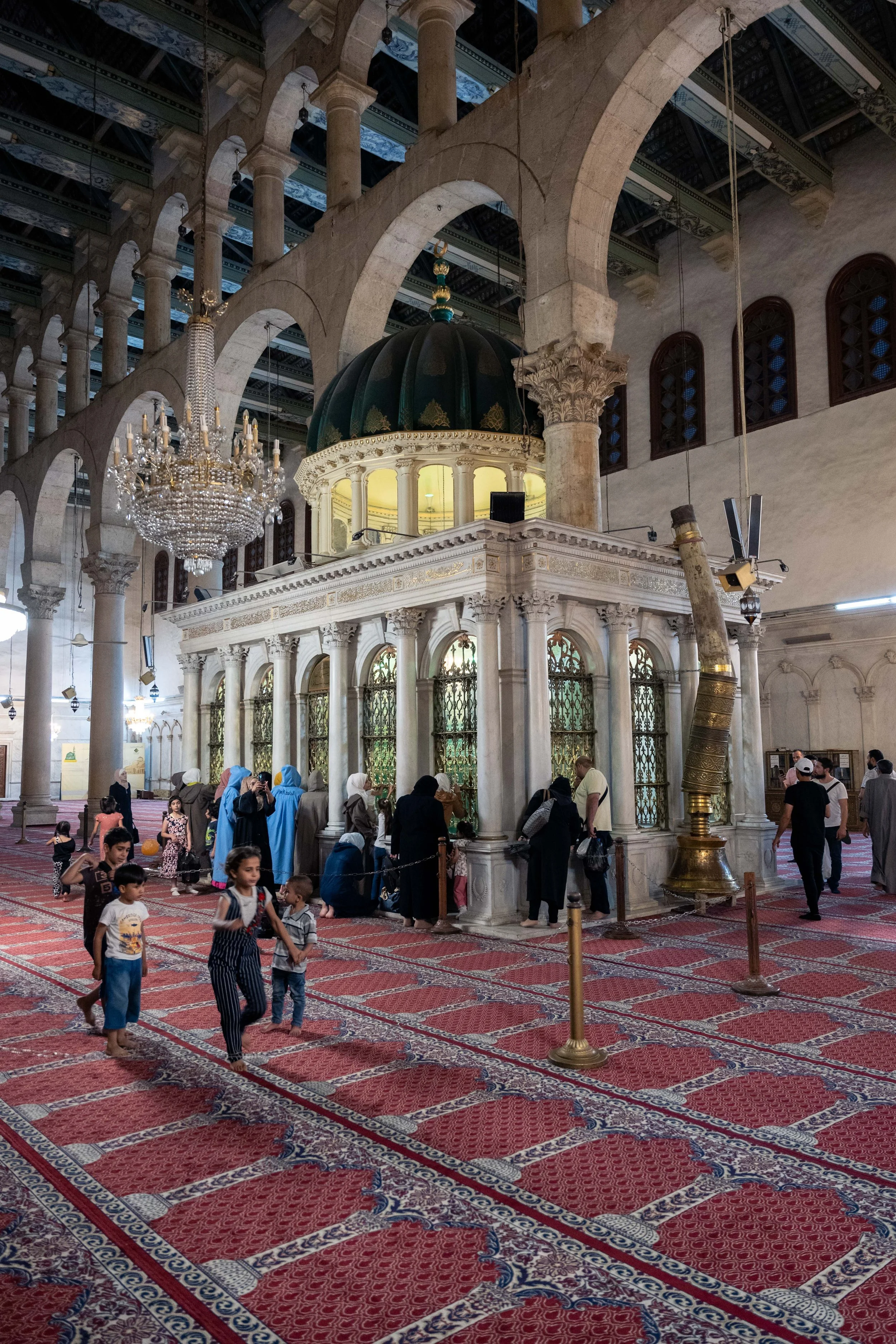  A small shrine in which is believed to be the head of John the Baptist (Prophet Yahya), a revered relic. Christians come on pilgrimages to pray here also. 