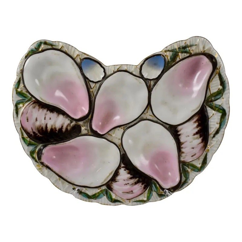 Half Moon Oyster Plate - White