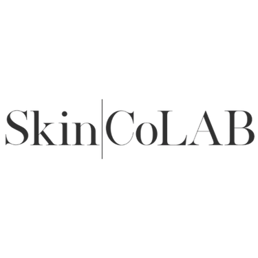 SkinCoLAB logo with black text on a white background.