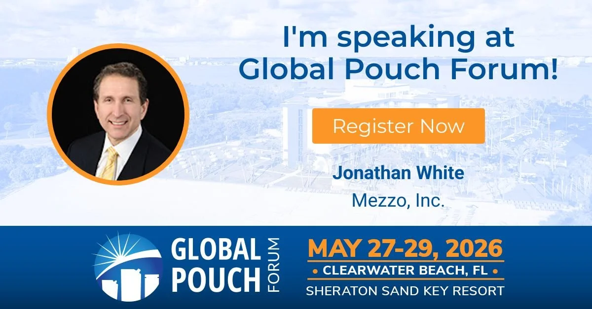 Jonathan white is speaking at Global Pouch Forum May 27-29, 2026
