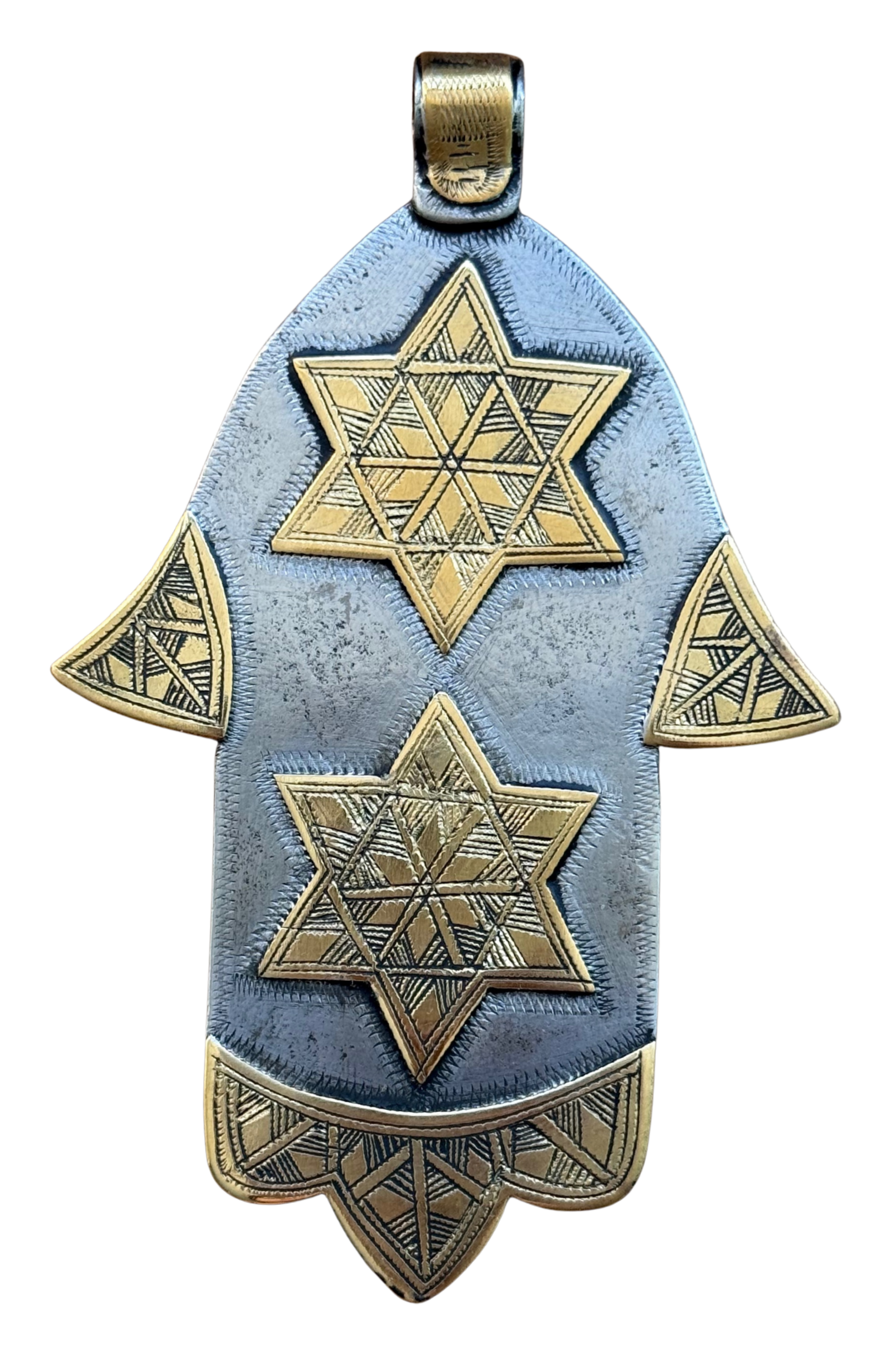 Hamsa Amulet with Double Hexagram