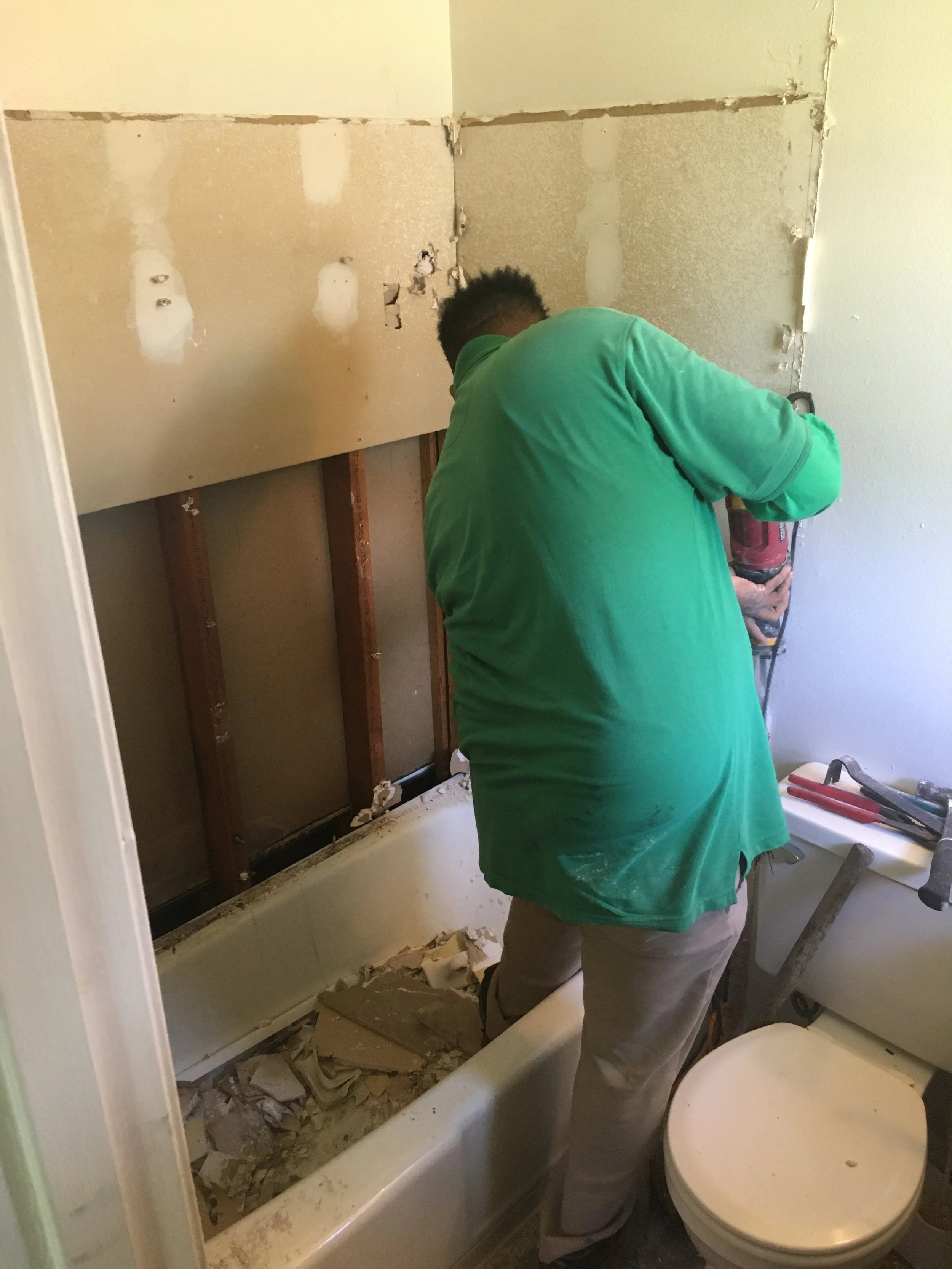 Master Bathroom Before