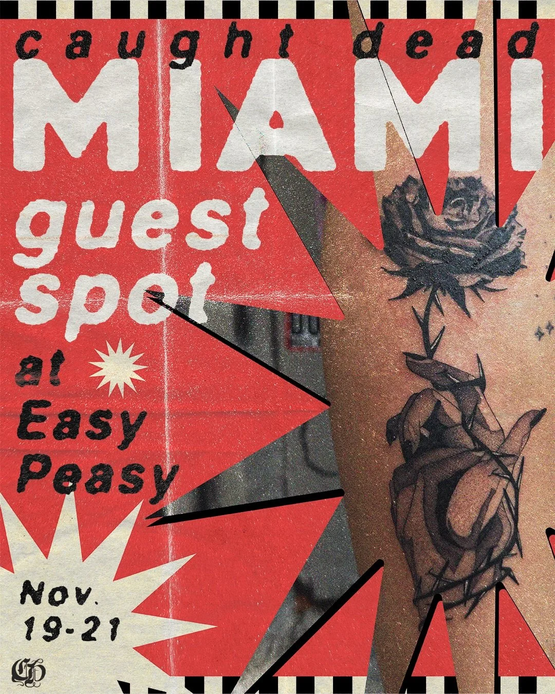 i&rsquo;ll be back in Miami next month! So excited to visit @easypeasytattoo again 🖤

Dm me to book, flash or customs! 
Nov 19-21

#miami #tattoo #caughtdead #artist
