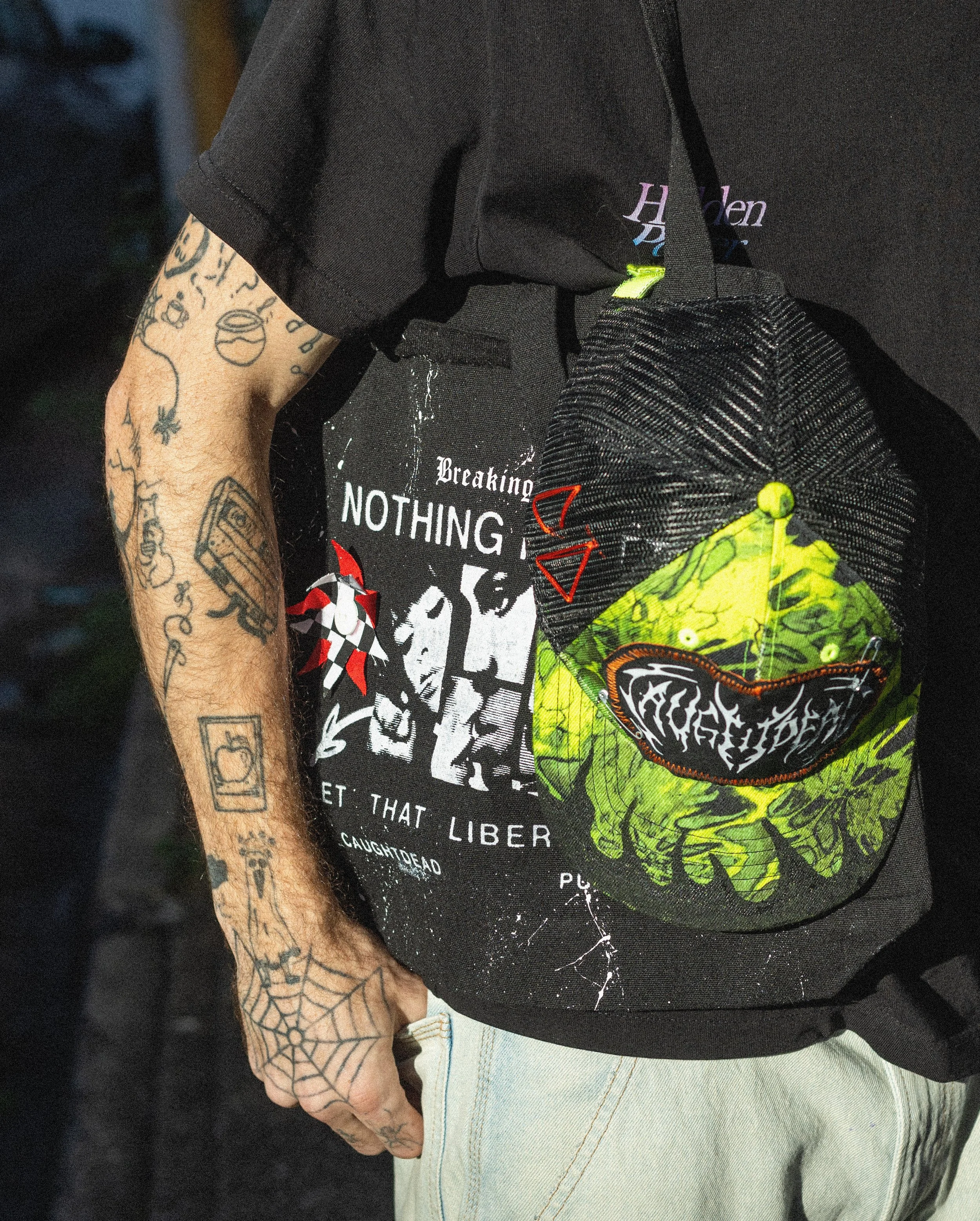 Caught Dead Newspaper Tote 