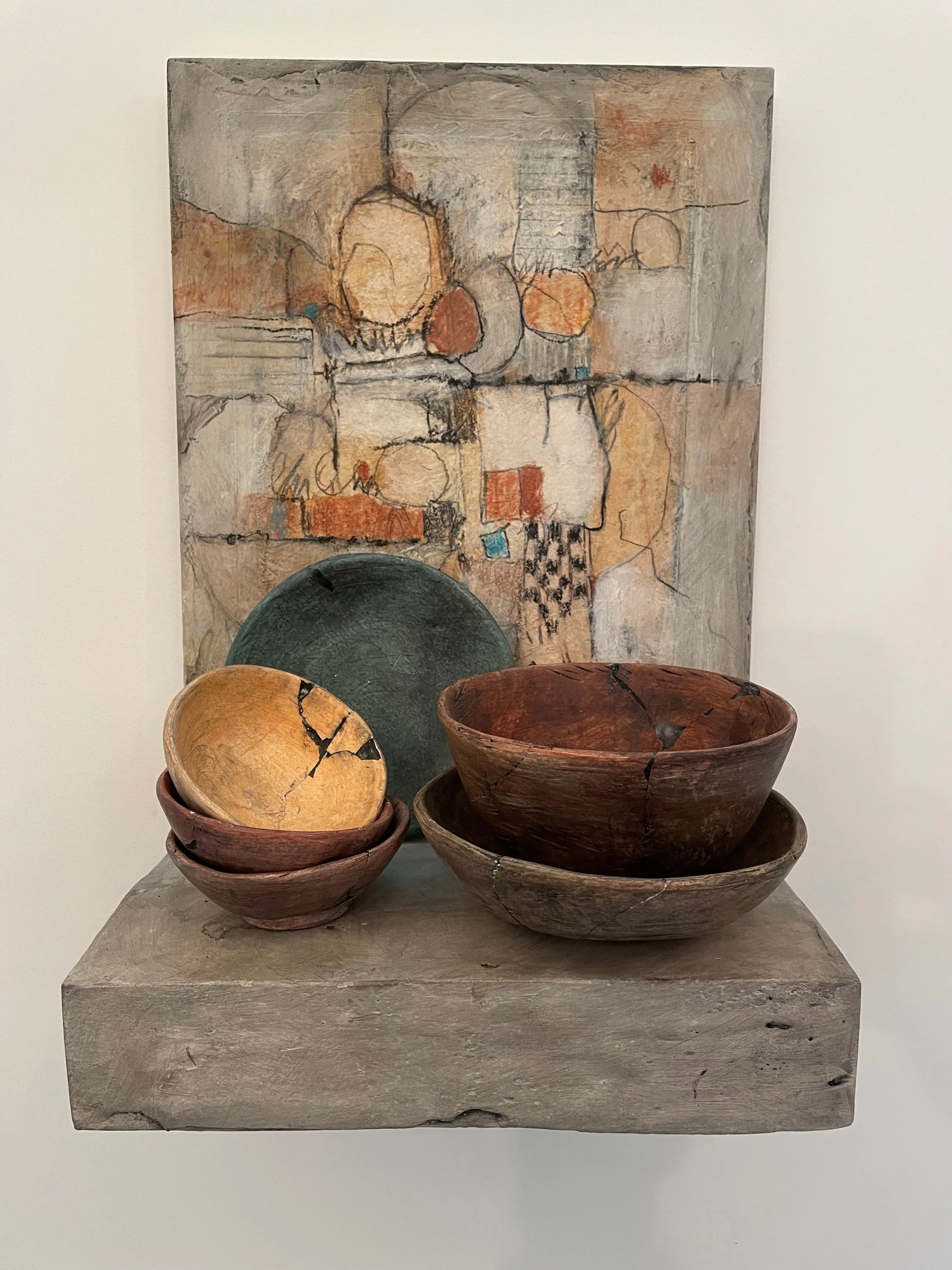 "Mend and Patch," 2021, 10"w x 14"h x 6"d