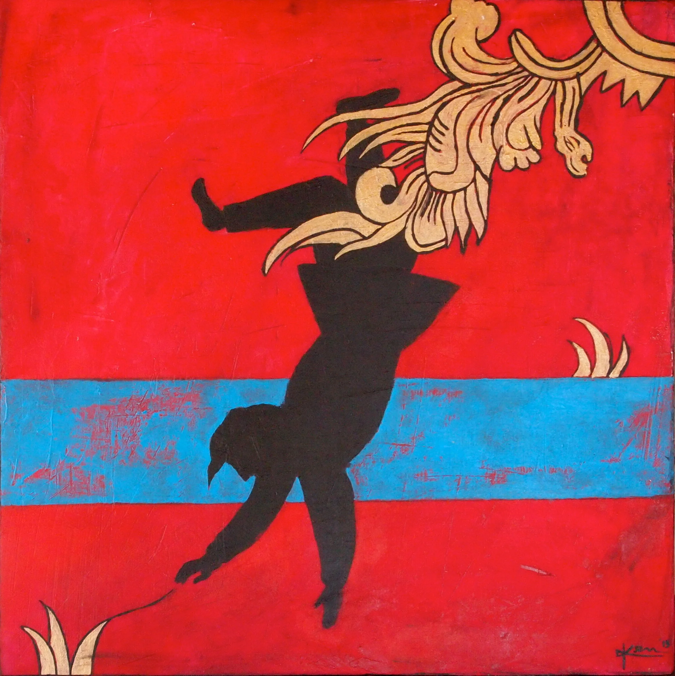 The Fall, Acrylic on Wood, 15.75x15.75in, 2015, ivonnekennedy (1).JPG
