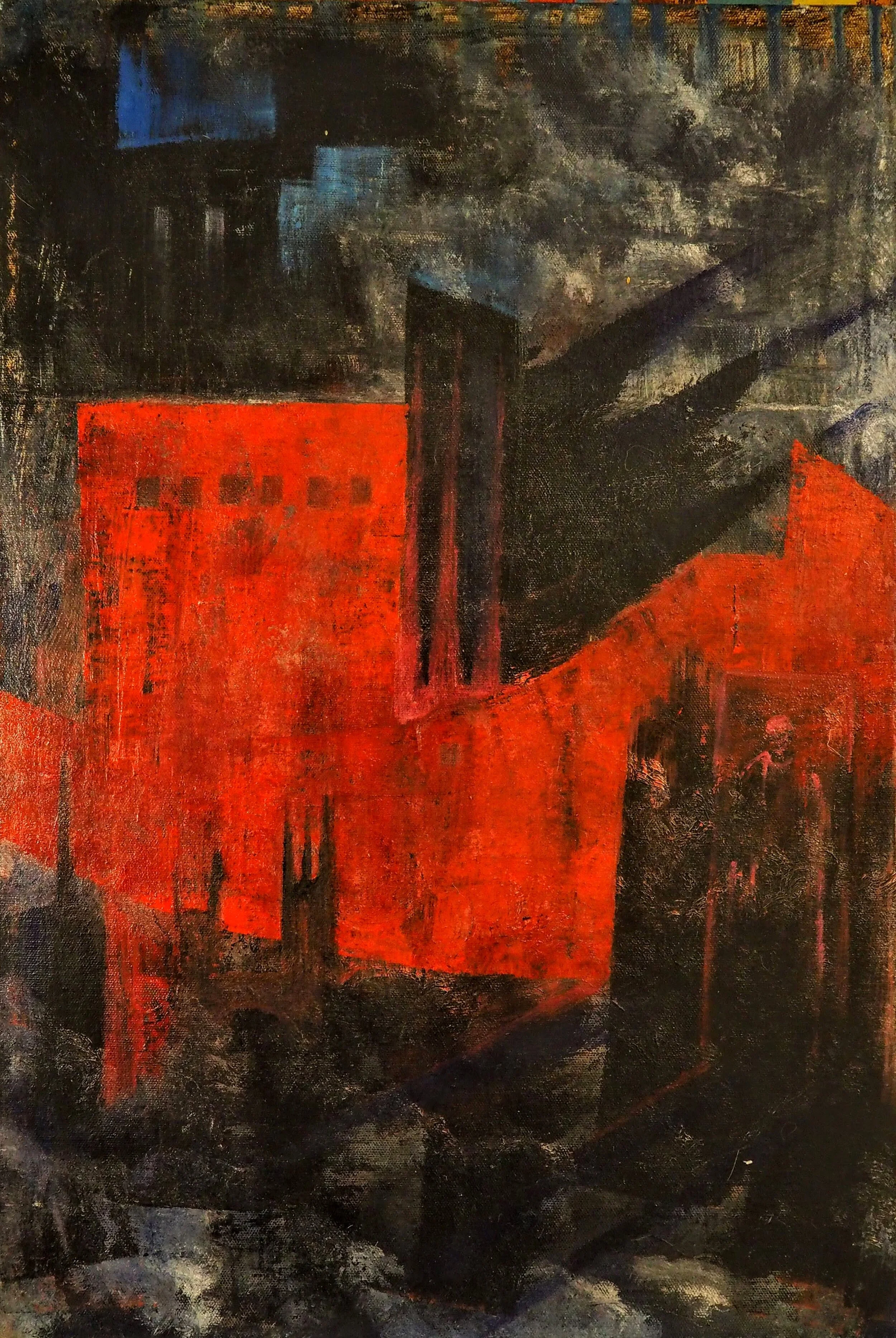 LEYENDA DE EMAUS, OLEO-TELA,MADERA, 40X60CM, 2017 IVONNEKENNEDY.jpg