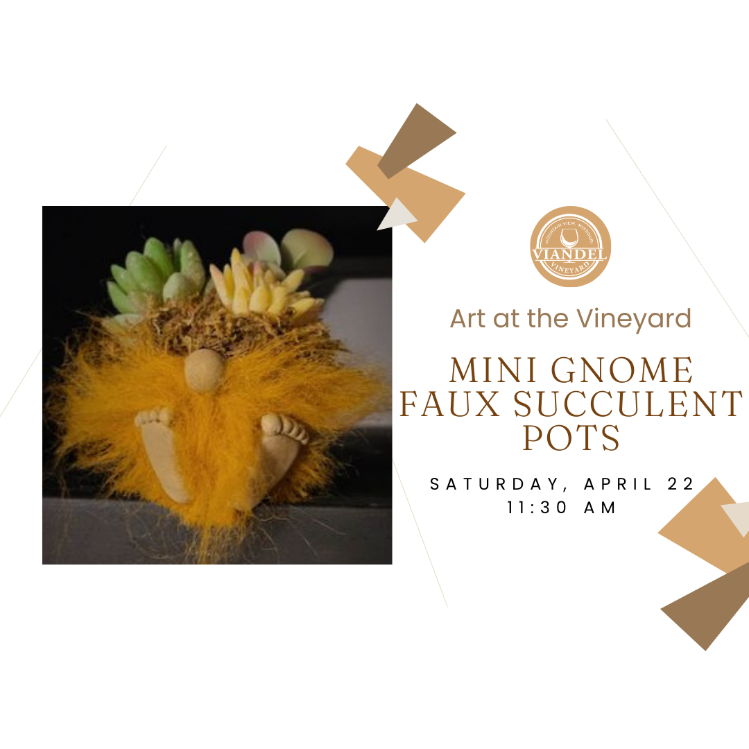 Art at the Vineyard - Mini Gnome Faux Succulent Pots — Viandel