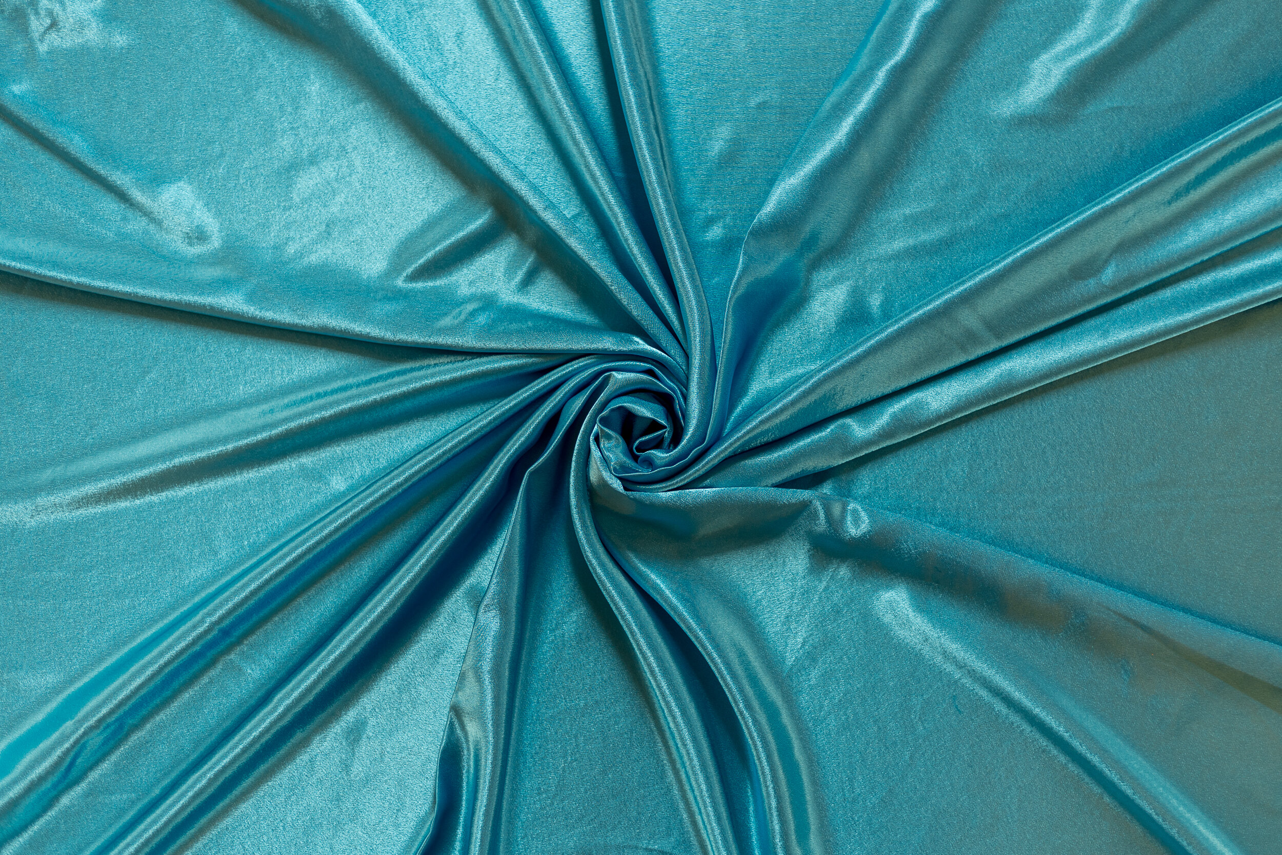 Teal Satin Linen